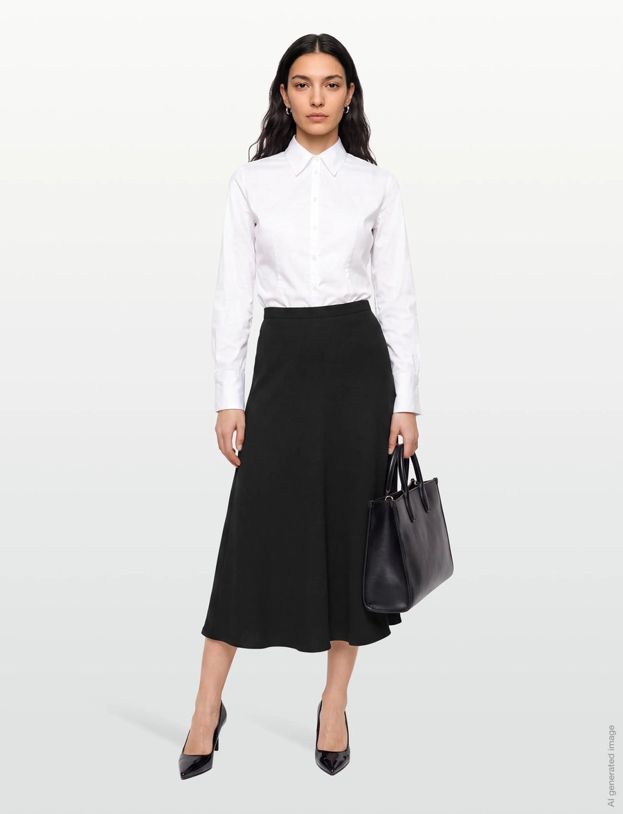 Andiata - Kity 85 V - midi-röcke - black - 0