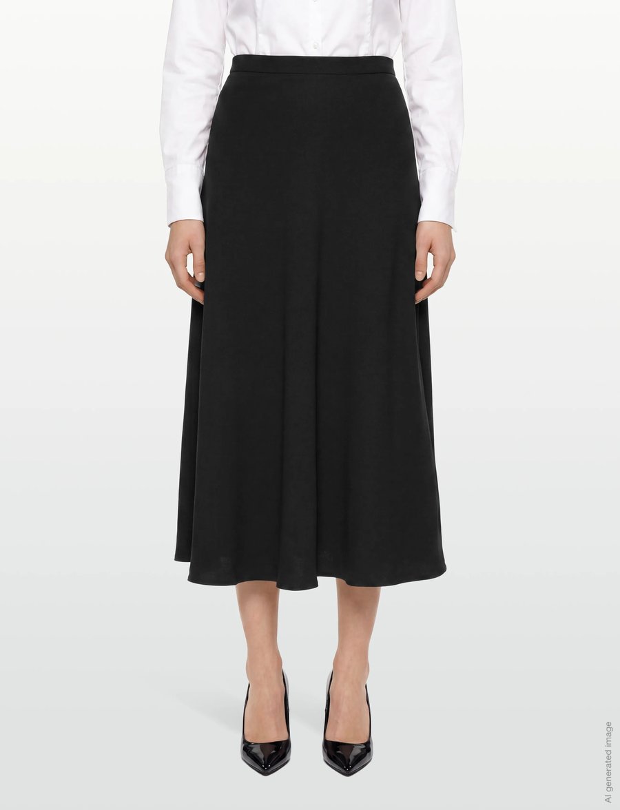 Andiata - Kity 85 V - midi-röcke - black - 3