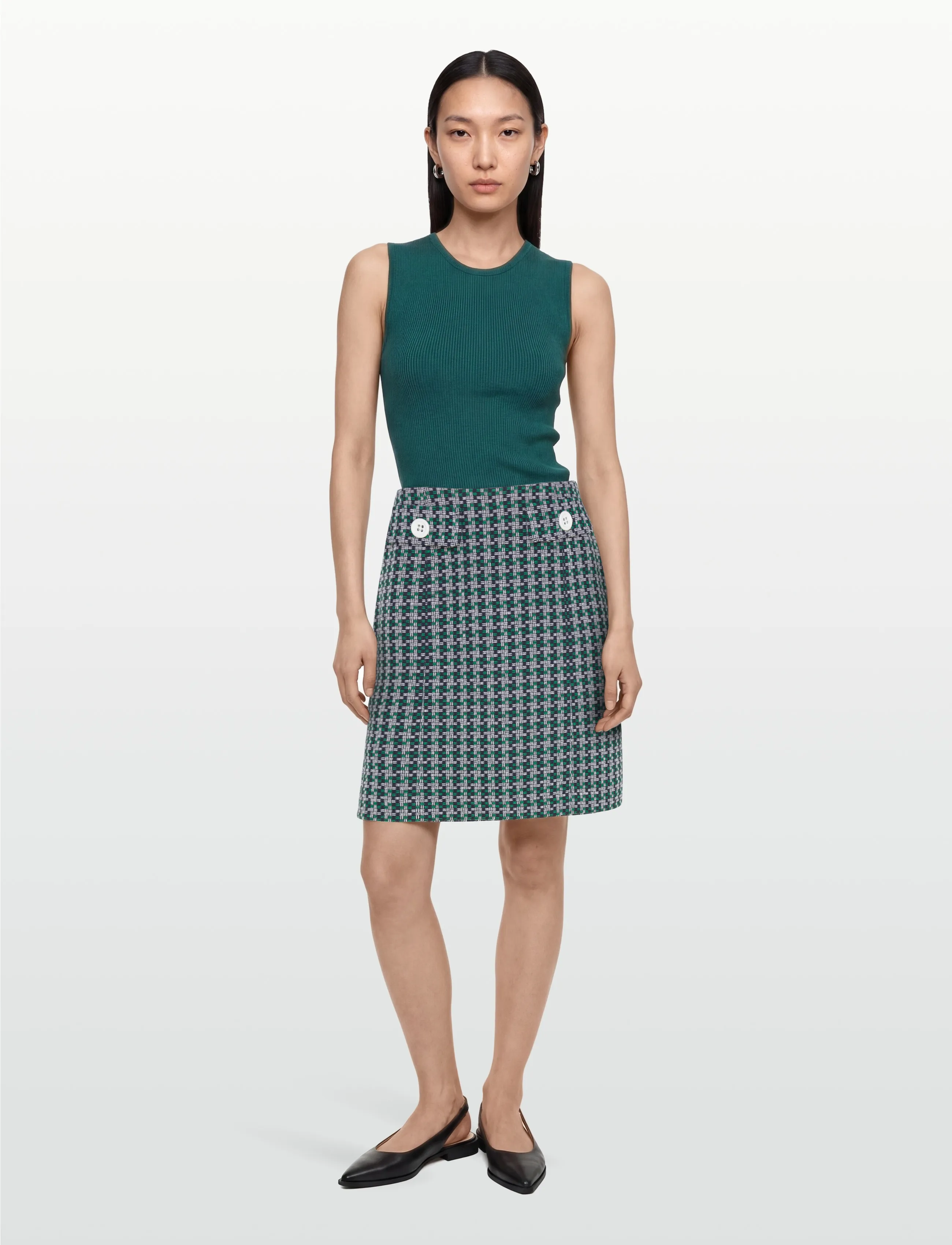 Andiata Liza 50 - Midi kjolar - NAVY CHECKS / navy