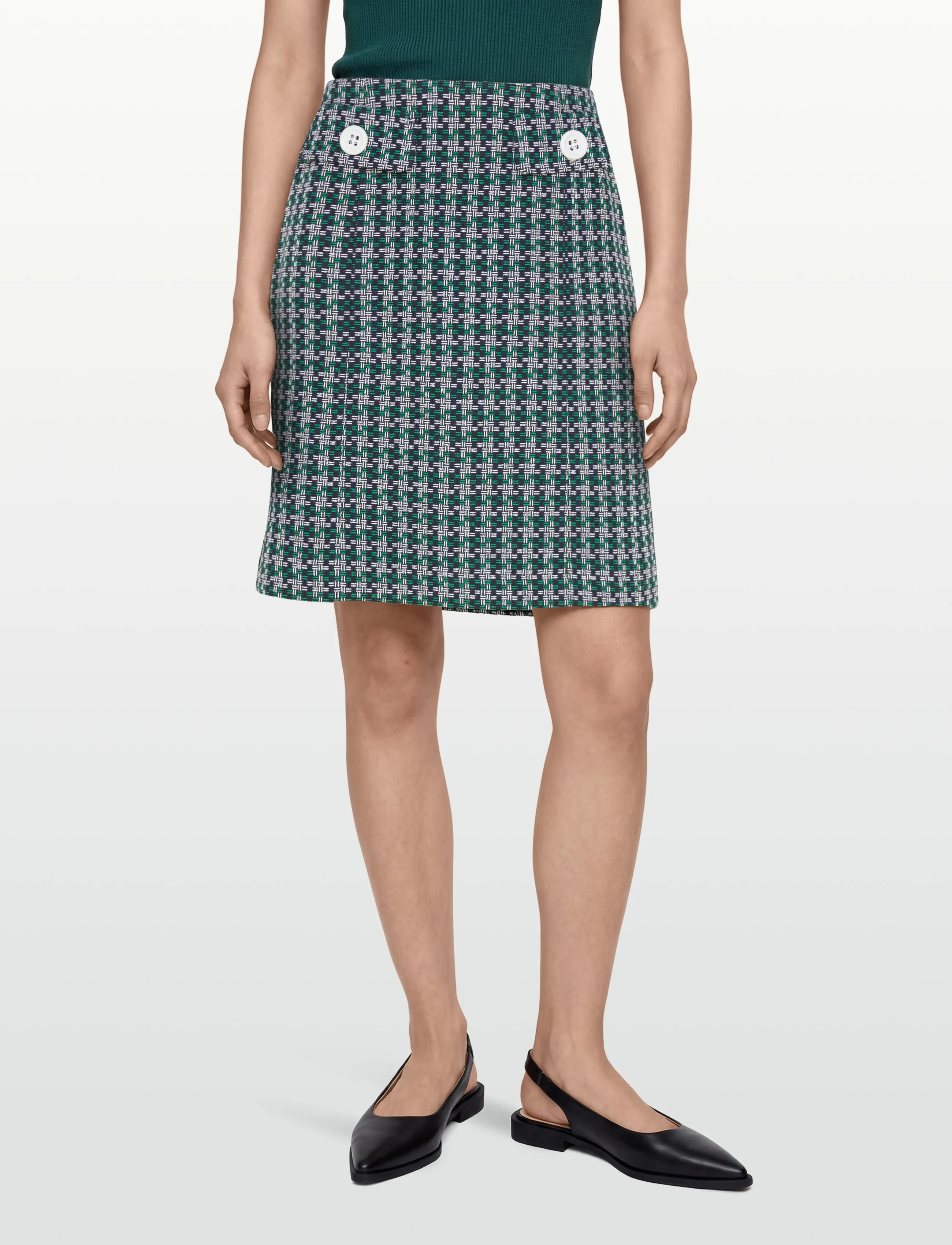 Andiata - Liza 50 - midi kjolar - navy checks - 3