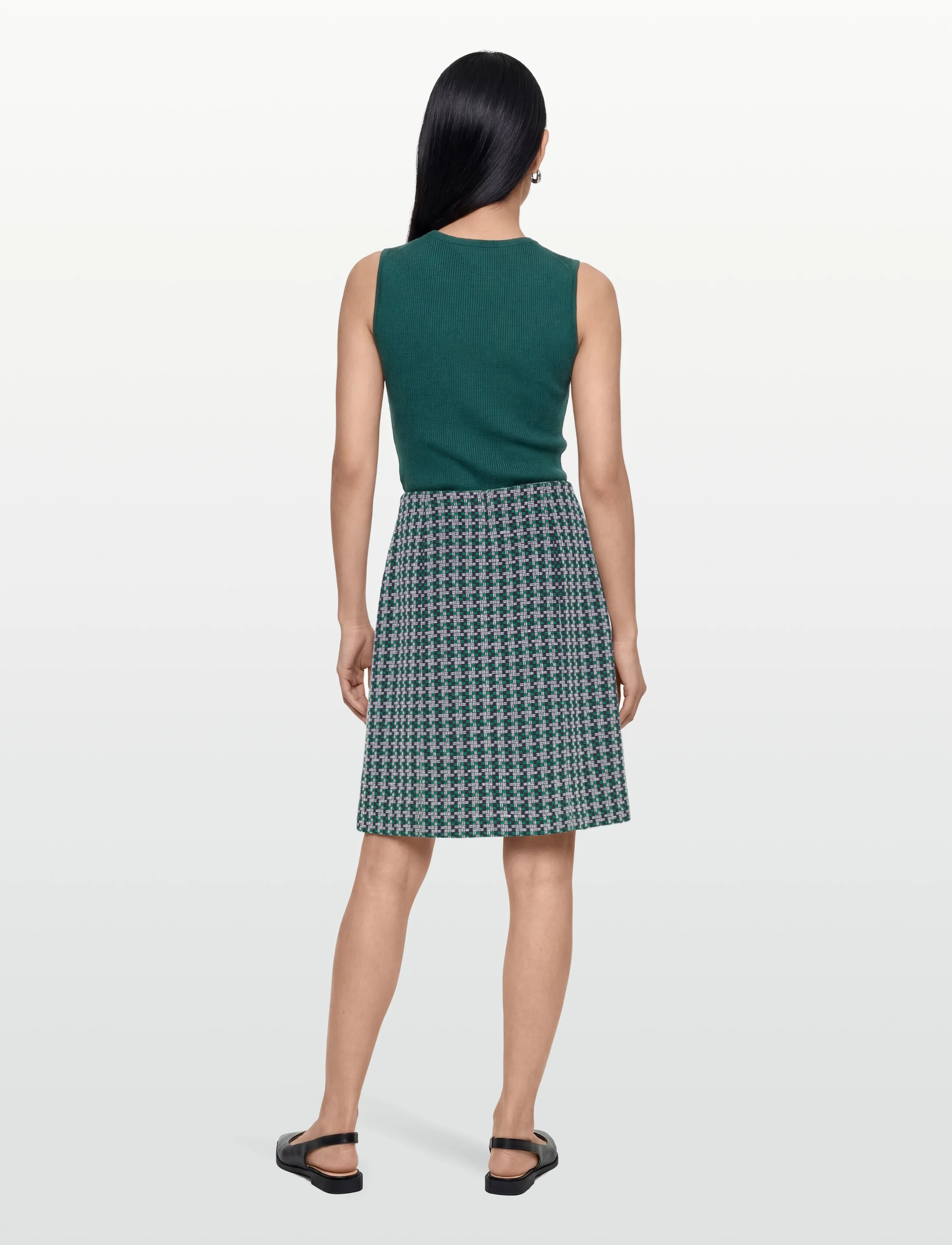 Andiata - Liza 50 - midi kjolar - navy checks - 4
