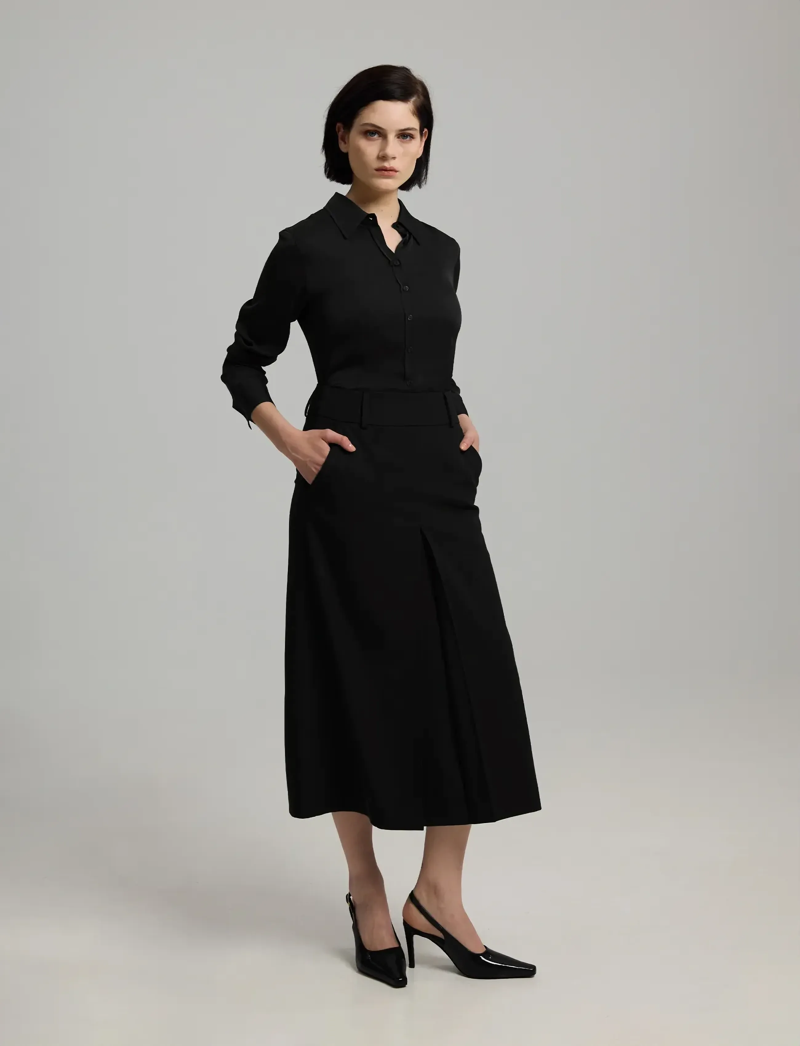 Andiata - Astrid 85 T - midiseelikud - black - 3