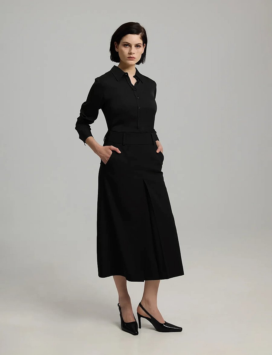 Andiata - Astrid 85 T - midi-röcke - black - 3