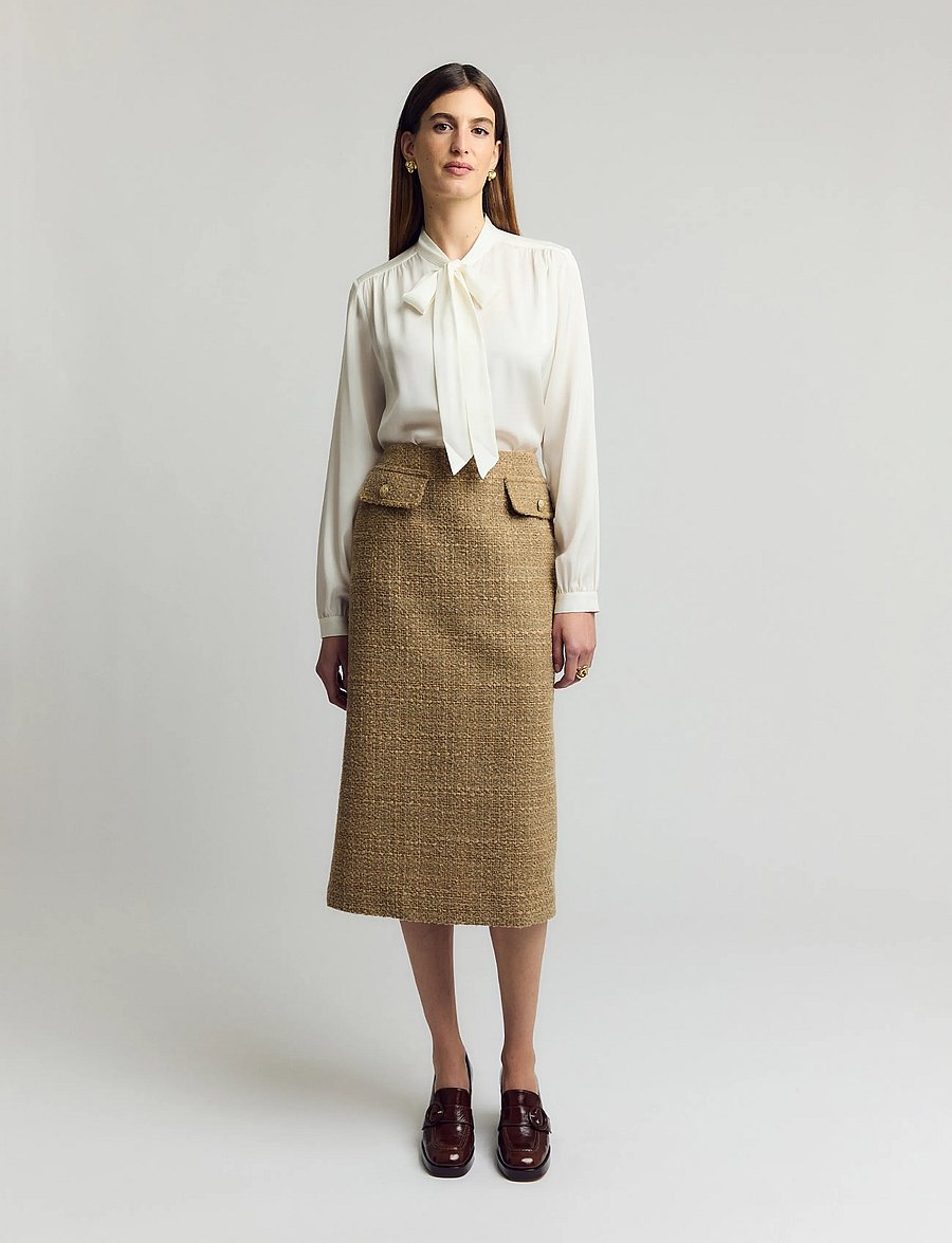Andiata - Vivian L skirt - midi kjolar - biscotti - 0
