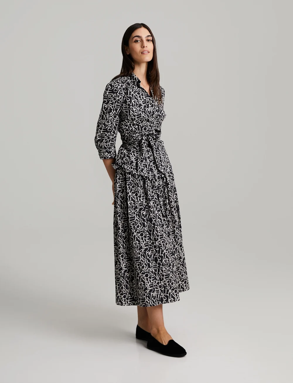 Andiata - Kiira - lühikeste varrukatega pluusid - typography print - 4