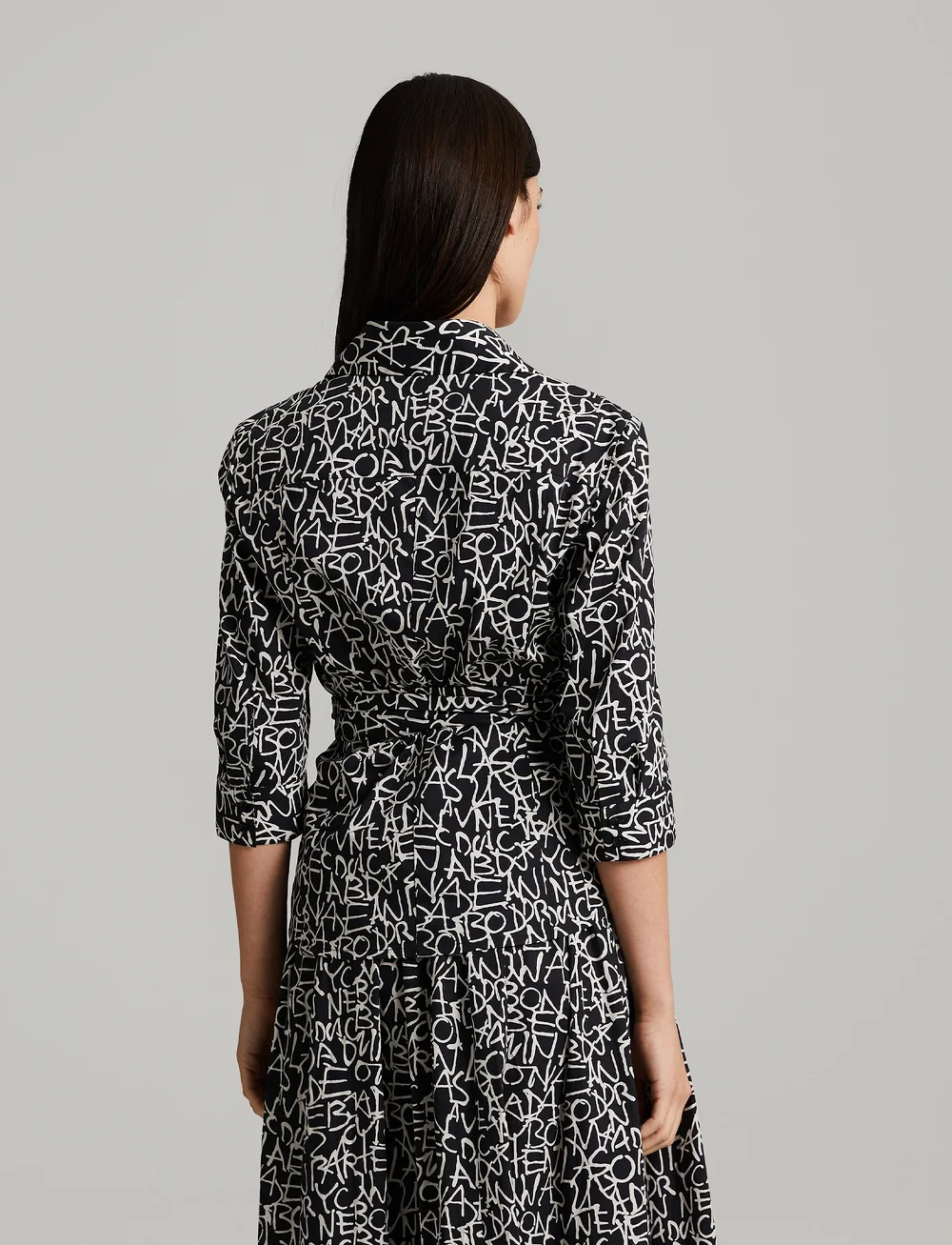 Andiata - Kiira - lühikeste varrukatega pluusid - typography print - 5