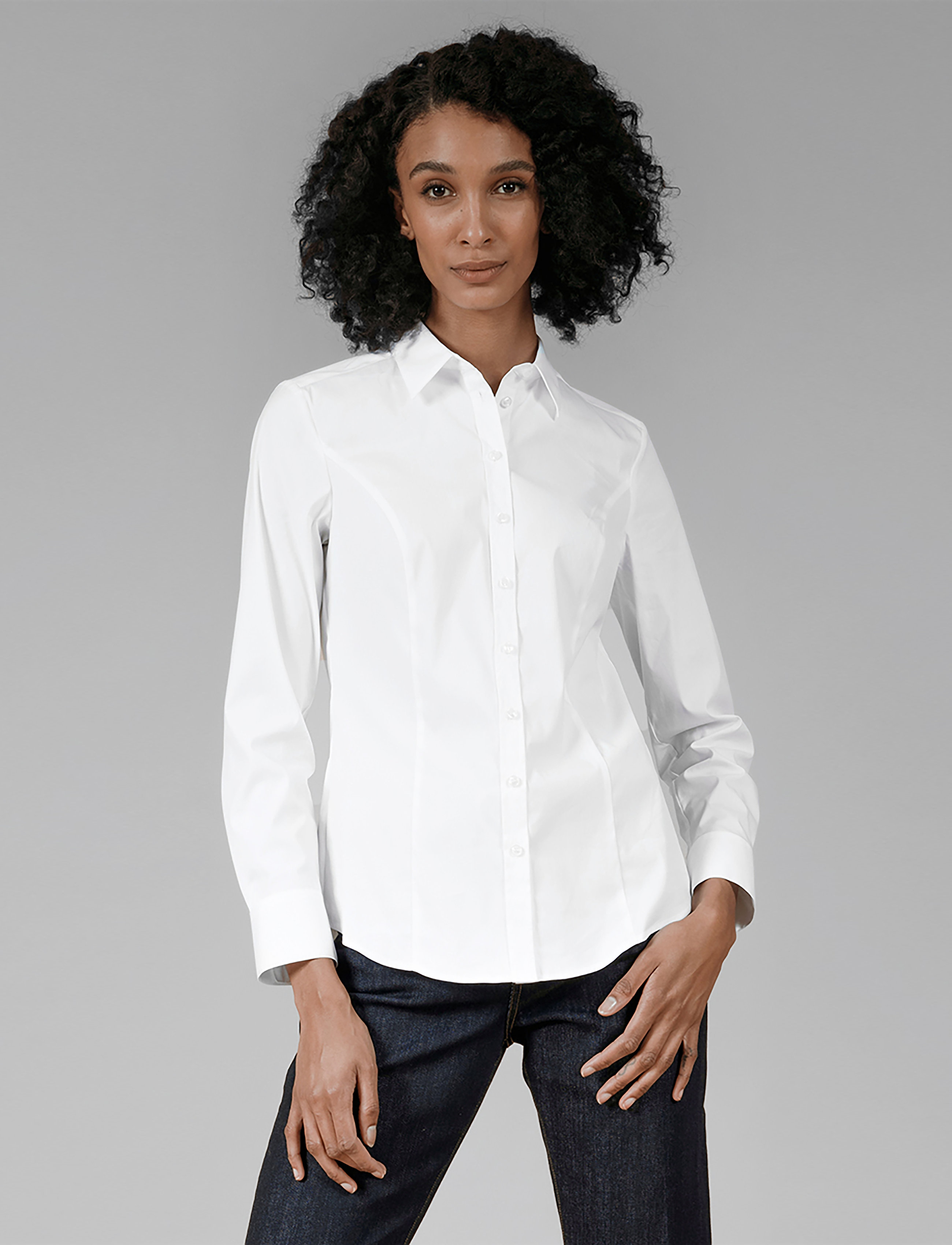 Andiata Cobi Shirt, 40, White, Skjorter > Langærmede, Dame