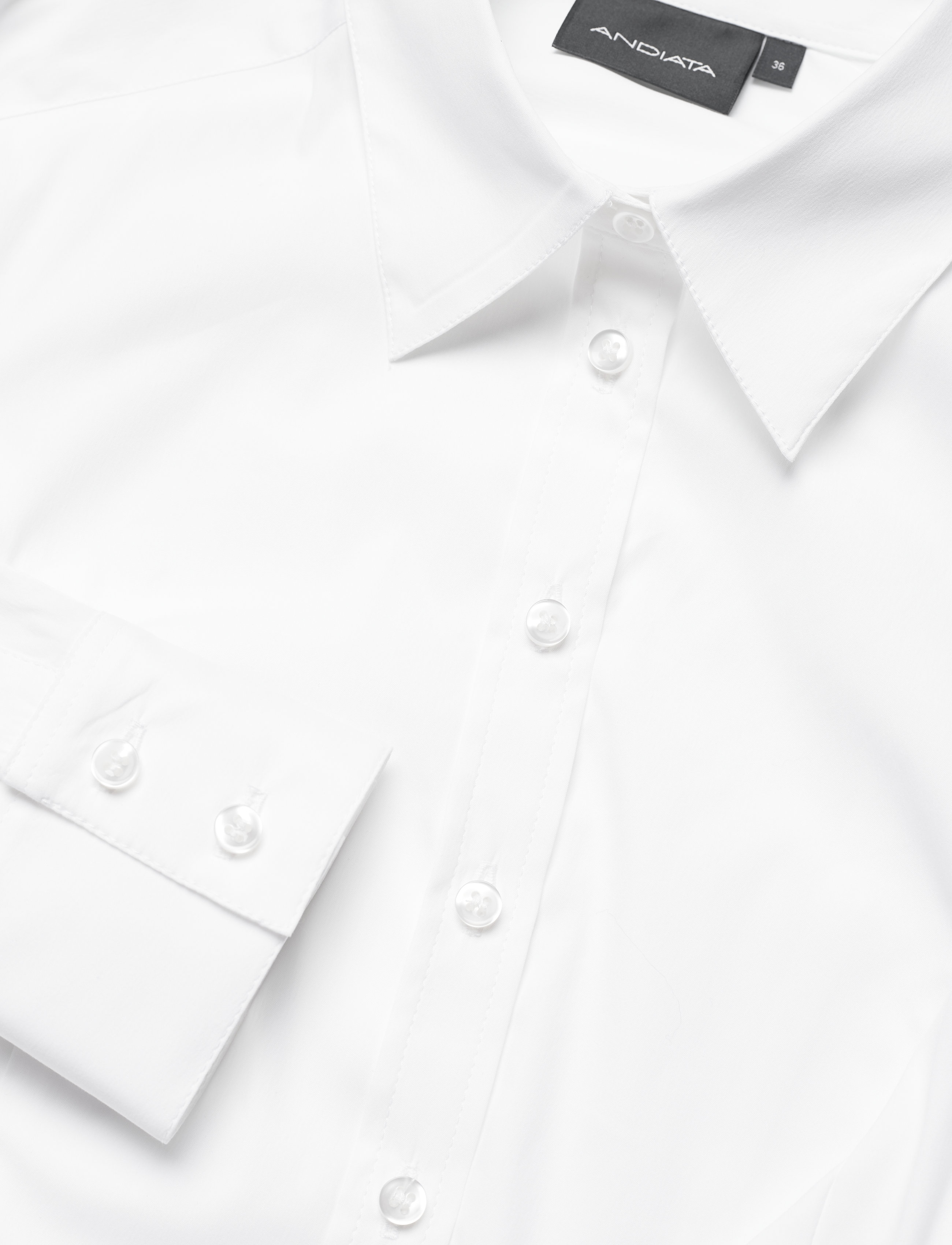 Andiata - Cobi Shirt - džinsa krekli - brilliant white - 5