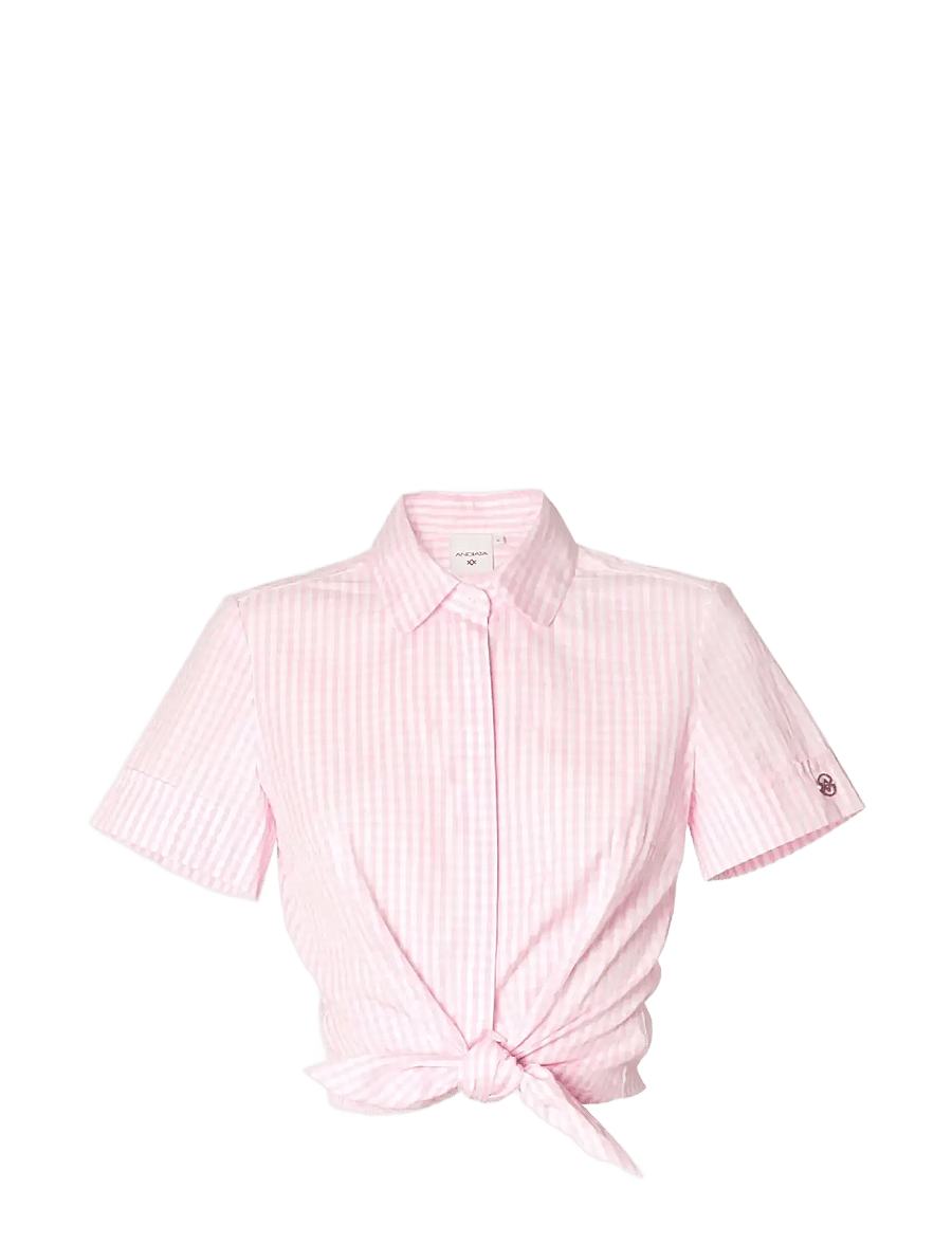 Andiata - Ariadne - jeansskjortor - pink gingham - 1