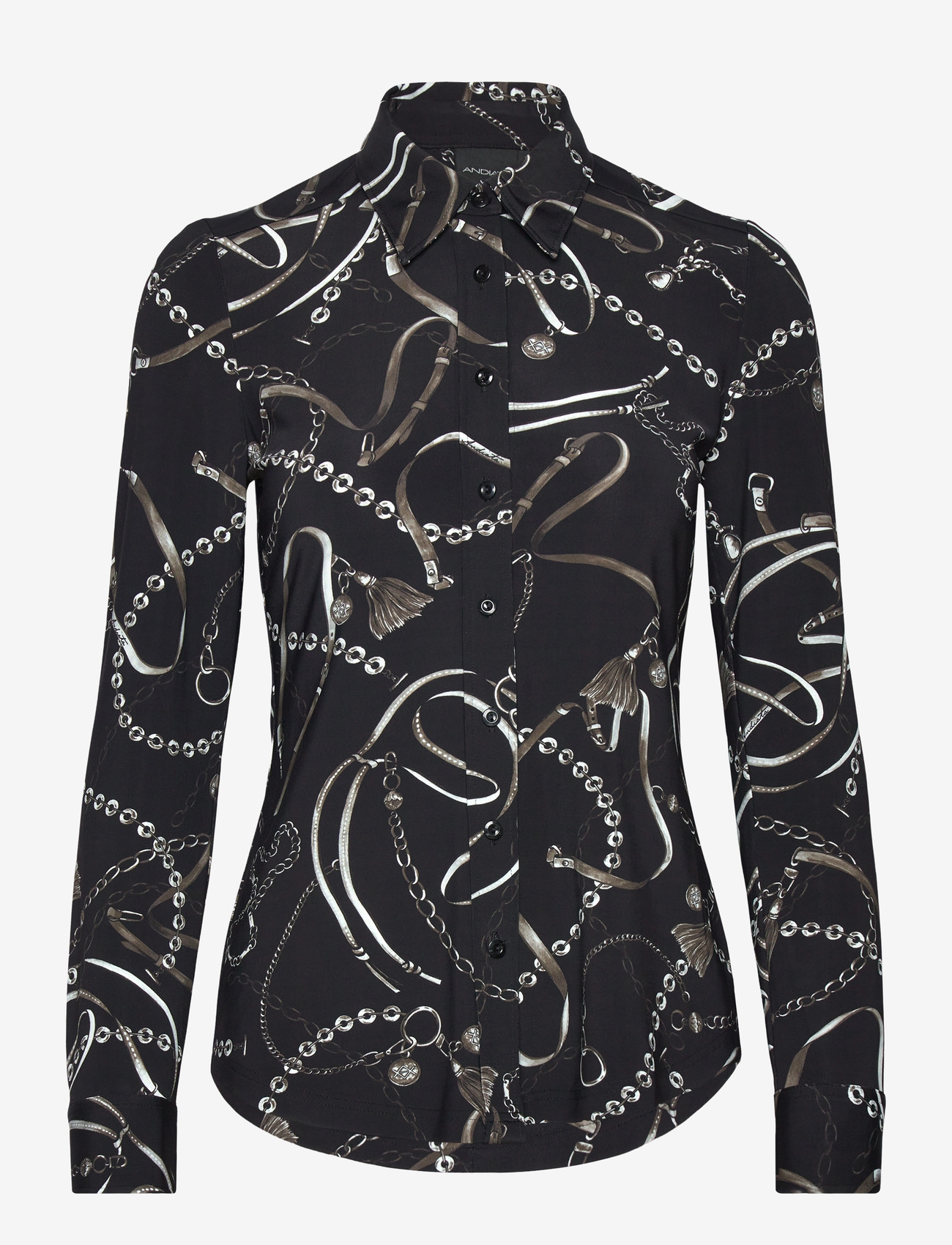 Andiata - Gerri T - jeansskjortor - chain print - 1