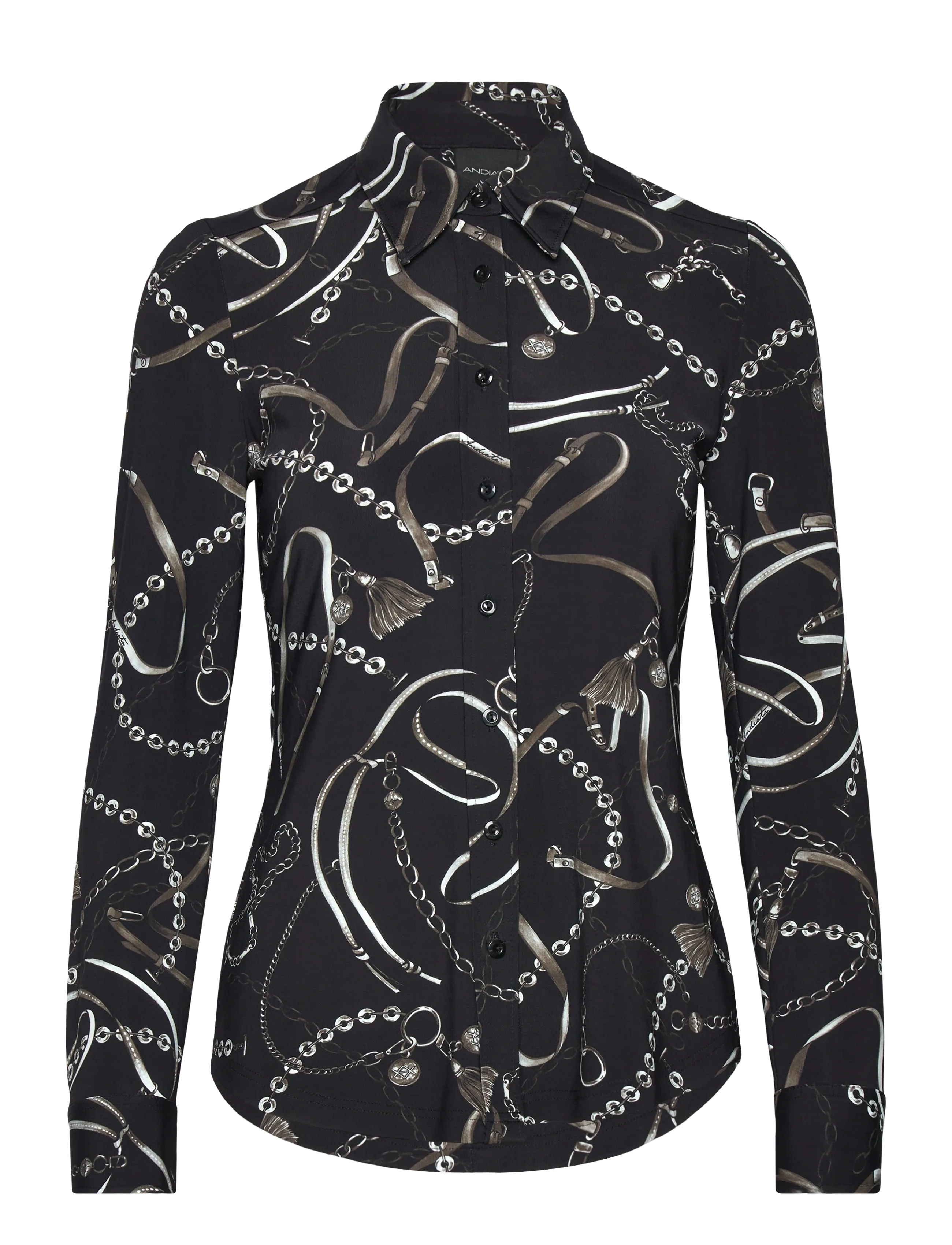 Andiata Gerri T - Tøj - CHAIN PRINT / black
