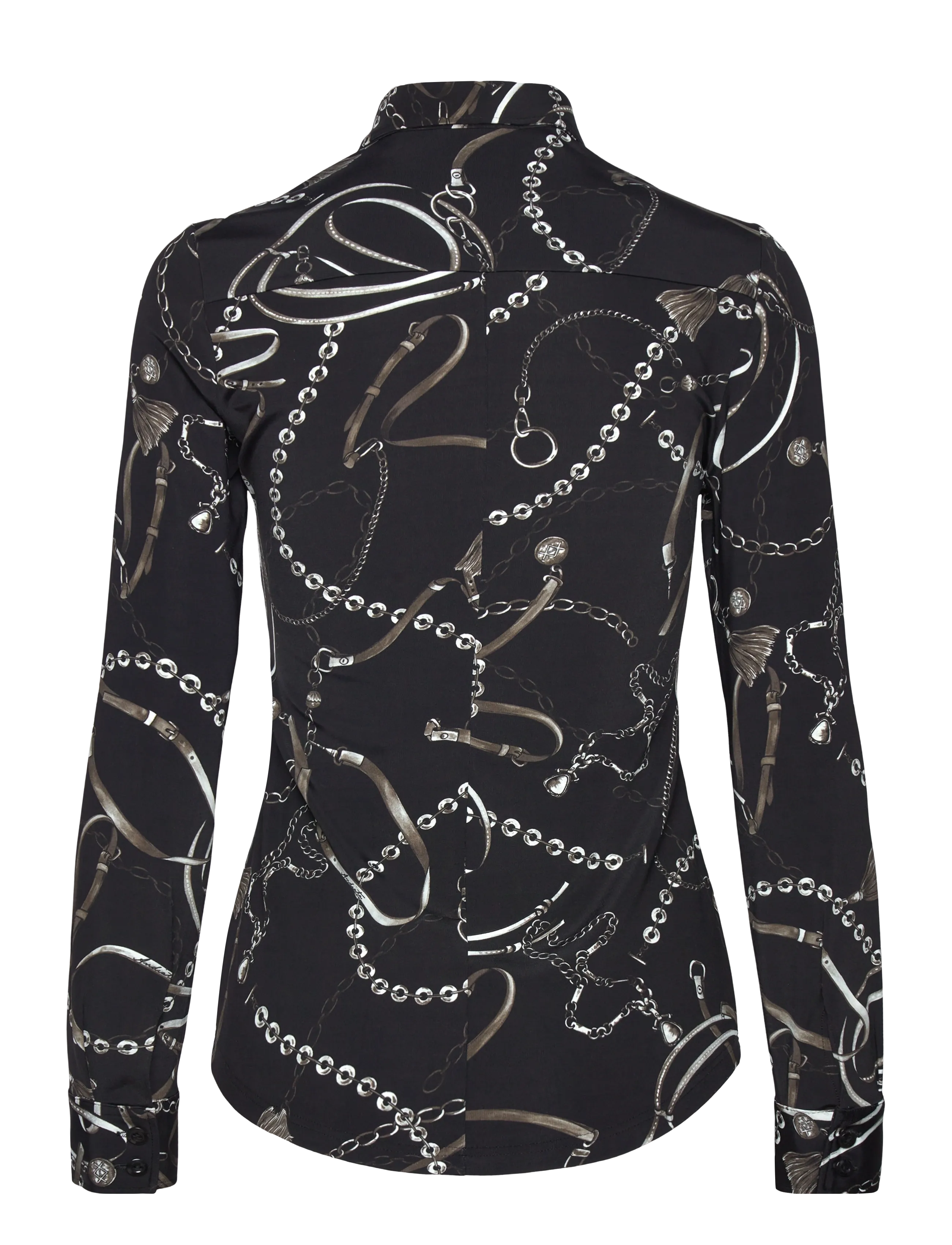 Andiata - Gerri T - langärmlige hemden - chain print - 2