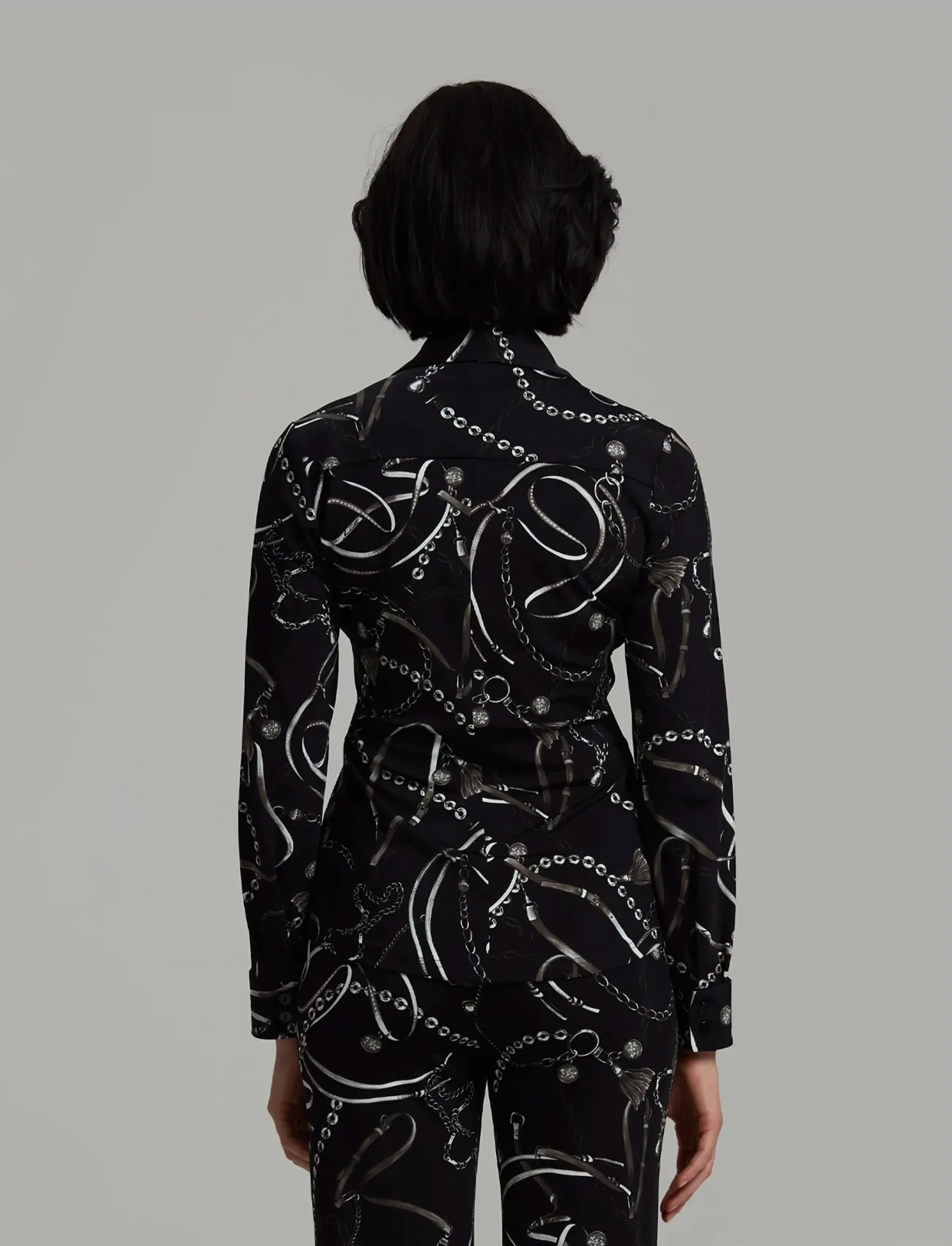 Andiata - Gerri T - langärmlige hemden - chain print - 4