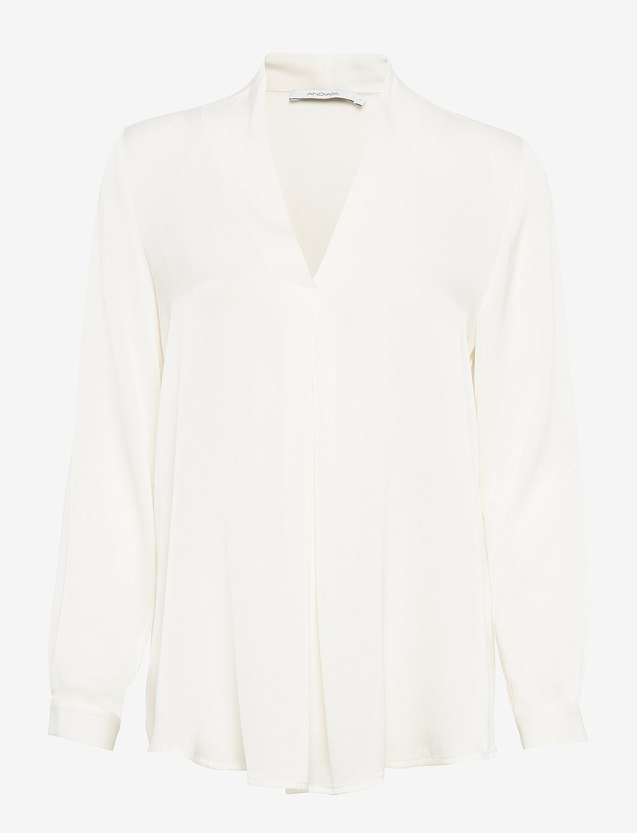 Andiata - Elle Blouse - langärmelige blusen - chalk white - 1