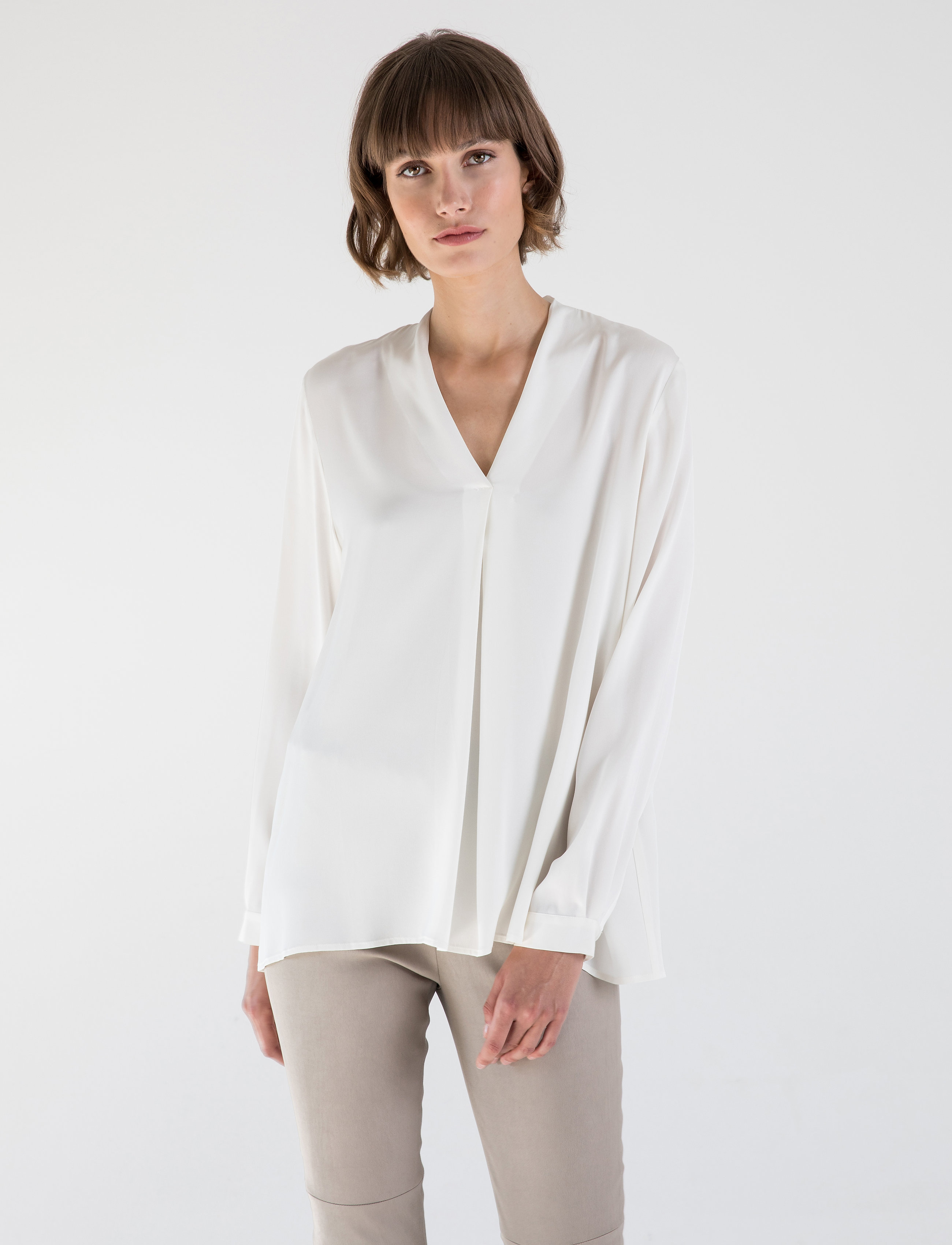 Andiata Elle Blouse - Andiata - CHALK WHITE / white