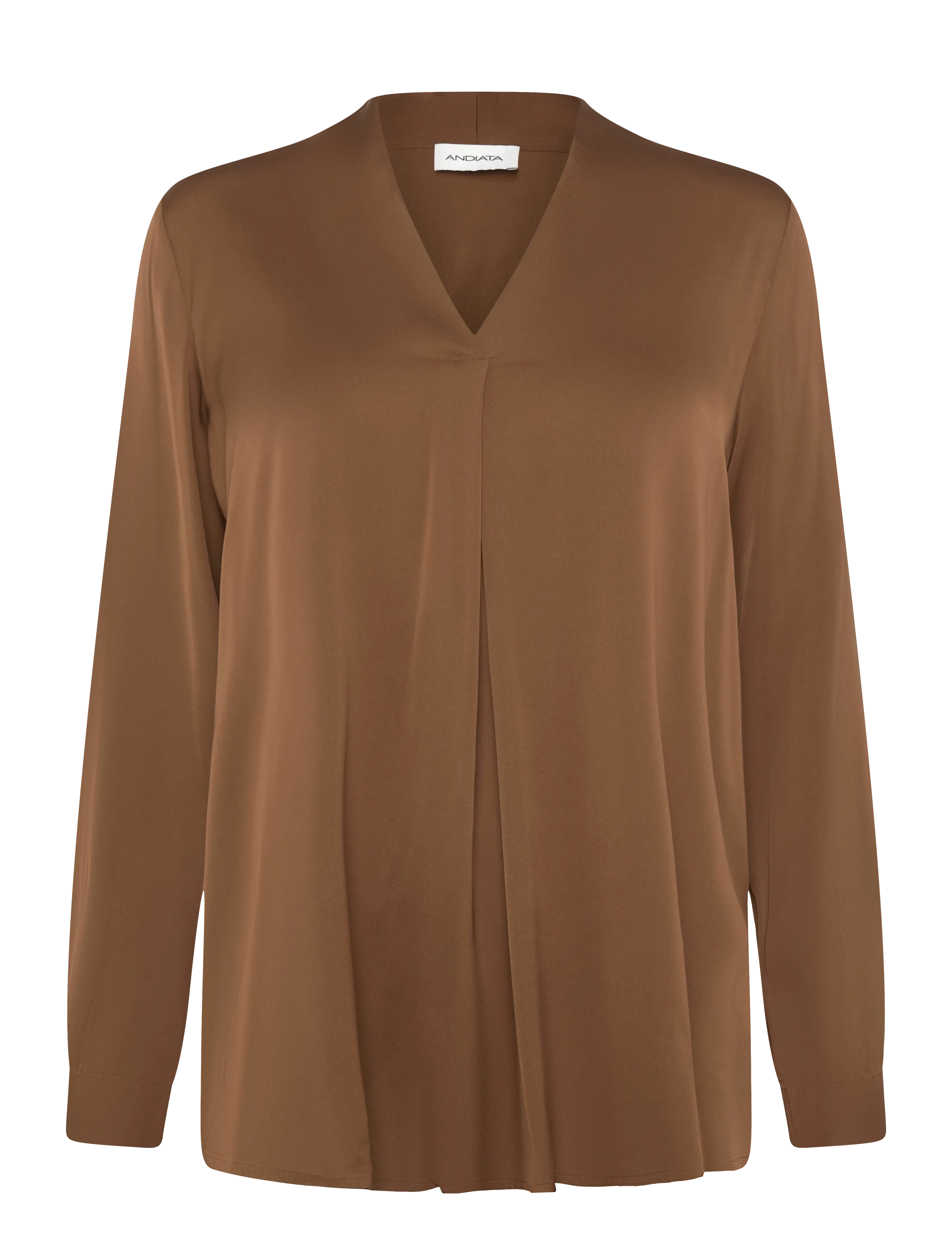 Andiata Elle Blouse - Tøj - COGNAC / brown