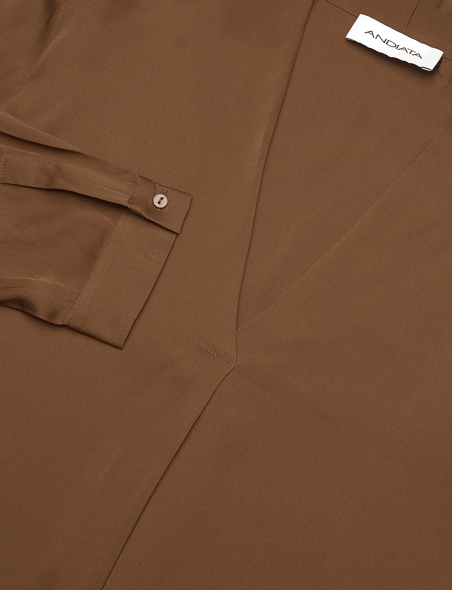 Andiata - Elle Blouse - langærmede bluser - cognac - 2