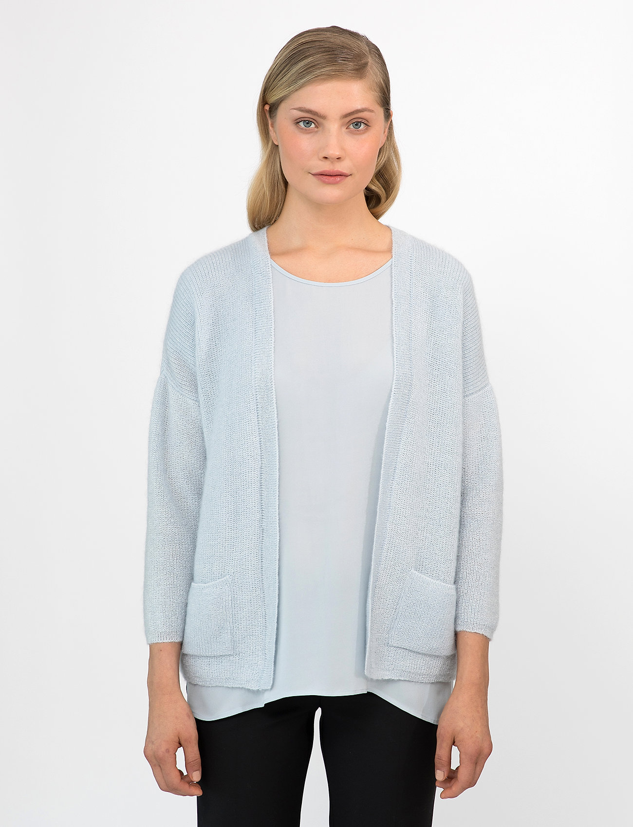 Andiata - Bloomie Silk Shirt - air blue - 3