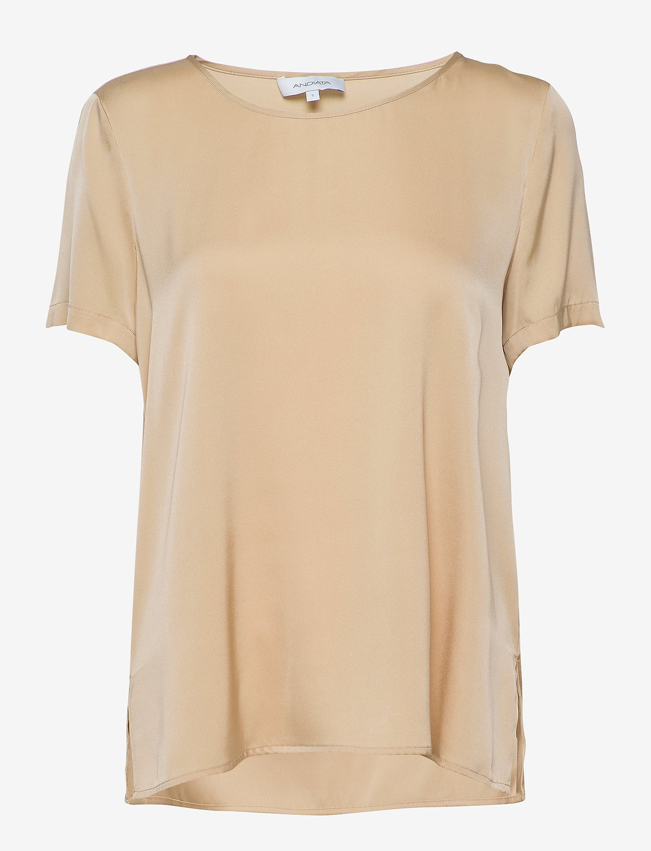 Andiata - BLOOMIE SILK BLOUSE - honey - 0
