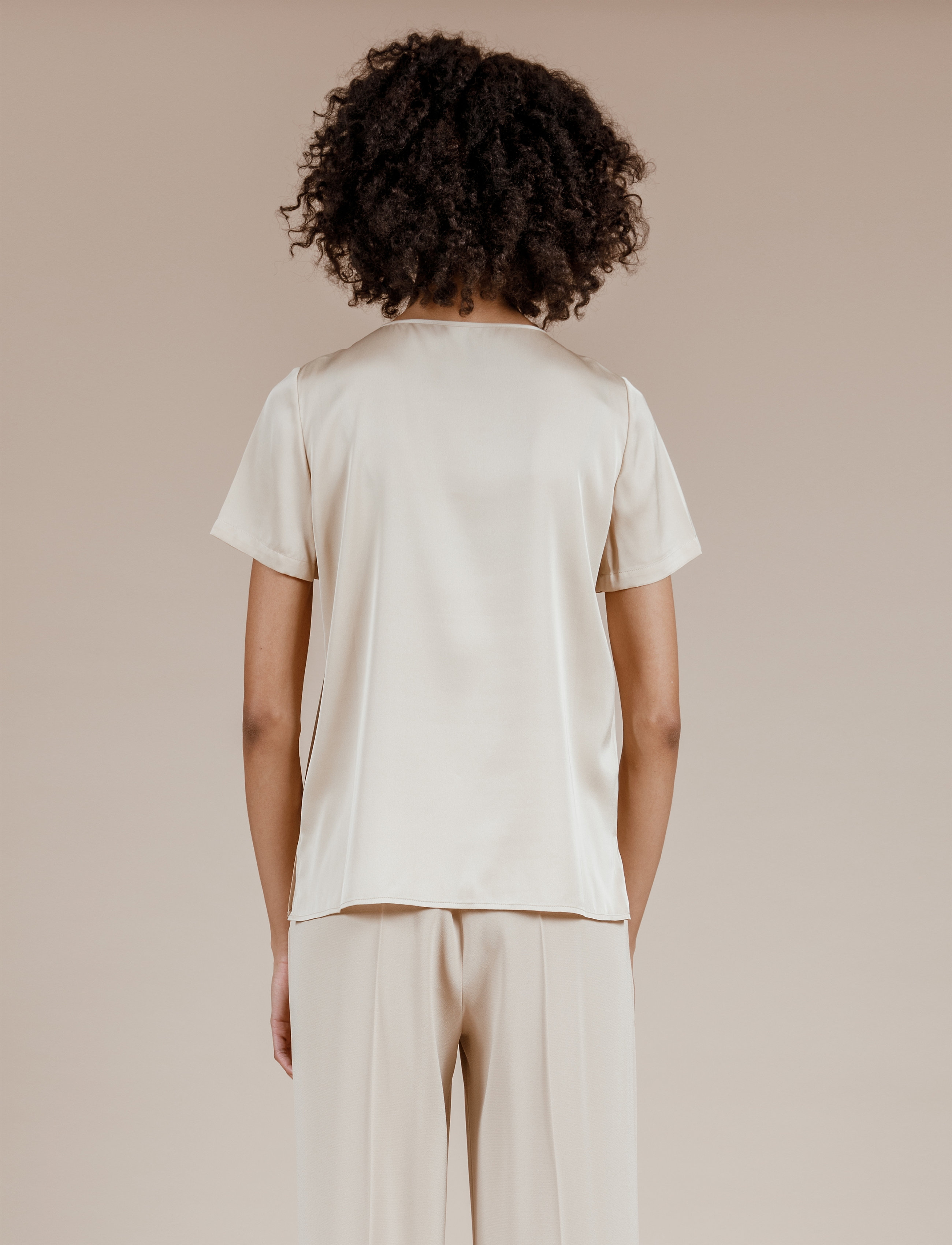 Andiata - BLOOMIE SILK BLOUSE - honey - 4