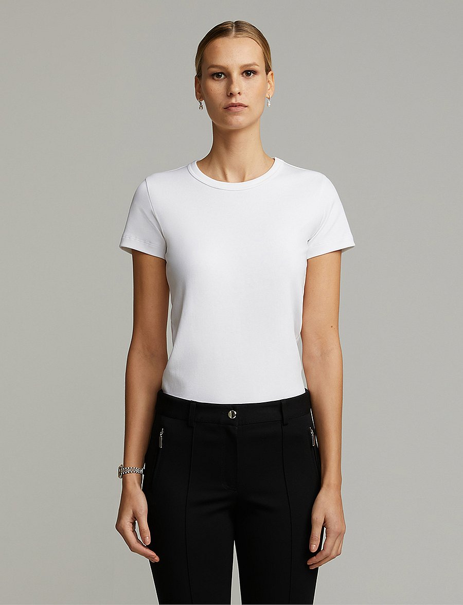 Andiata - Famie t-shirt - t-särgid ja alussärgid - white - 0