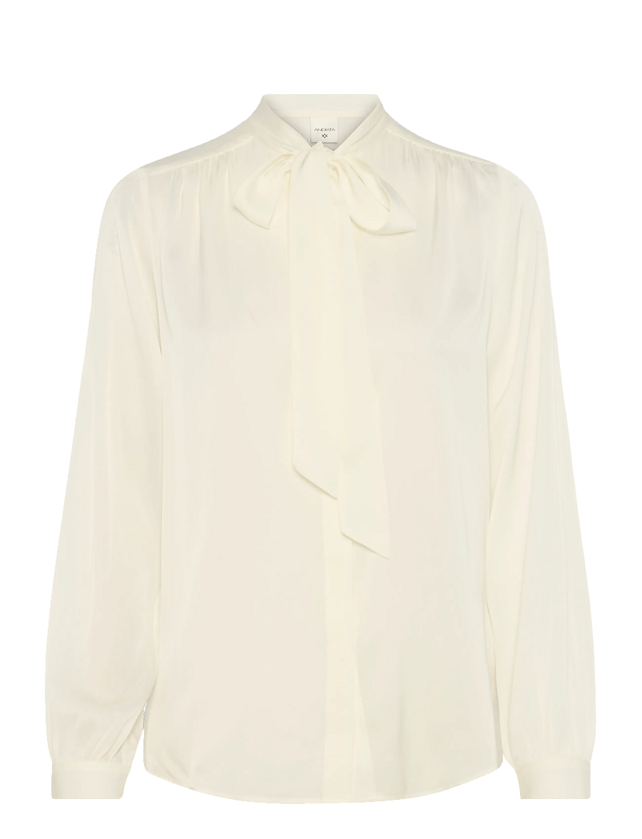 Andiata - Gailel Blouse - pikkade varrukatega pluusid - chalk white - 0