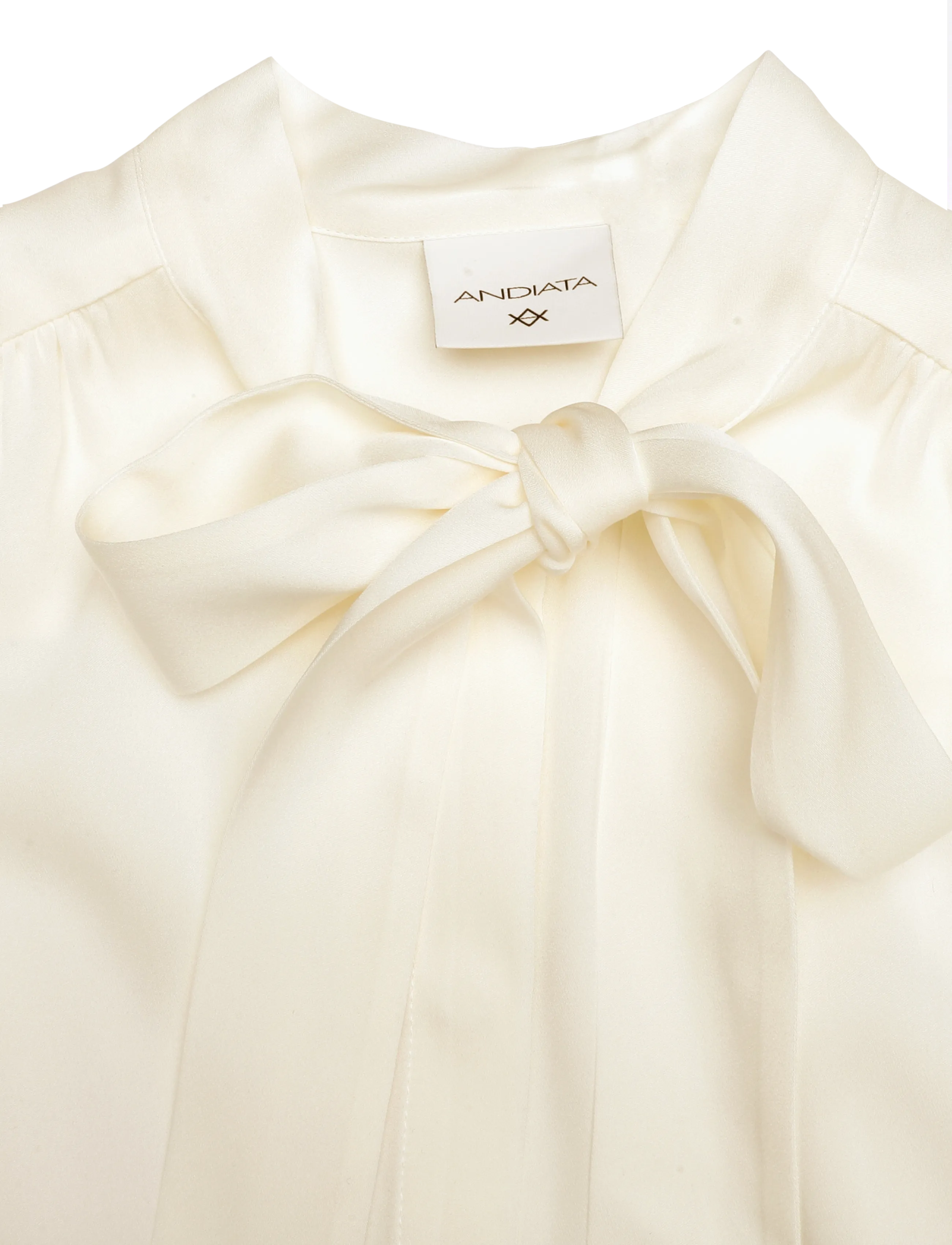 Andiata - Gailel Blouse - pikkade varrukatega pluusid - chalk white - 2