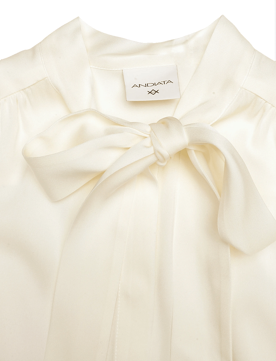 Andiata - Gailel Blouse - pikkade varrukatega pluusid - chalk white - 2