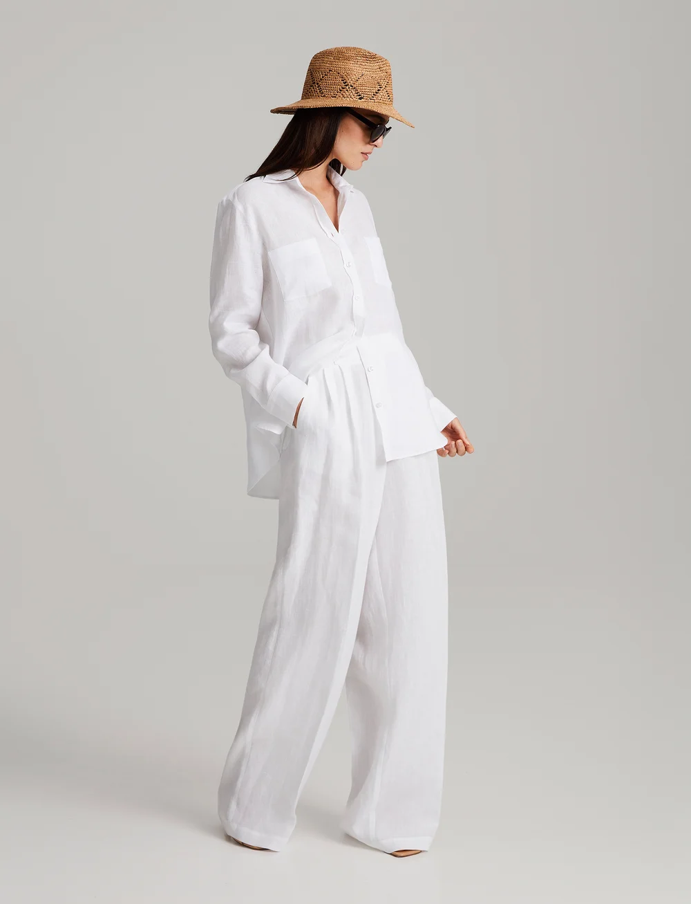 Andiata - Nicci 2 - hørskjorter - brilliant white - 3