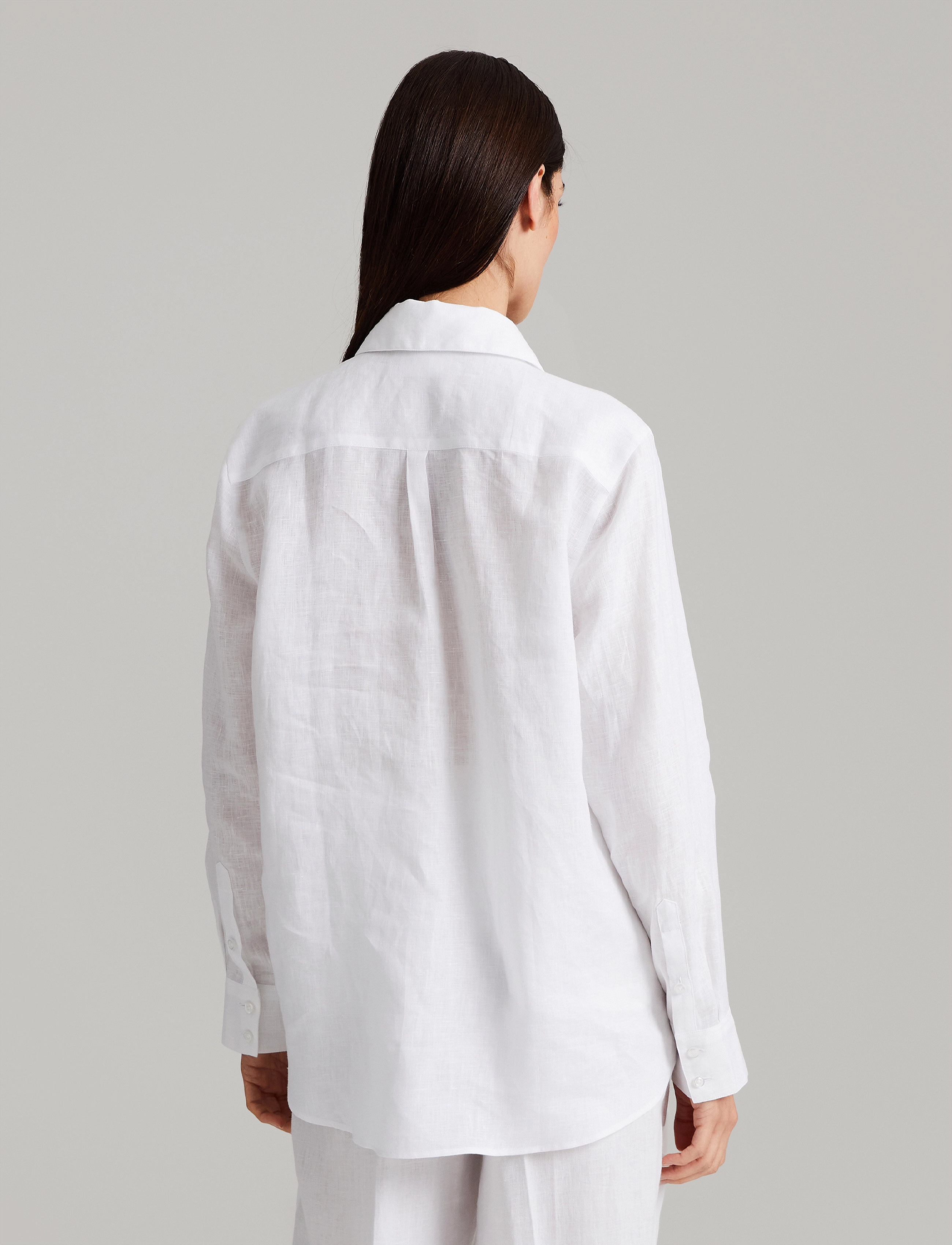 Andiata - Nicci 2 - pellavakauluspaidat - brilliant white - 4