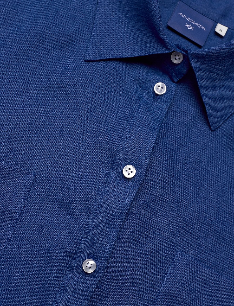 Andiata - Nicci 2 - leinenhemden - mediterranean blue - 2
