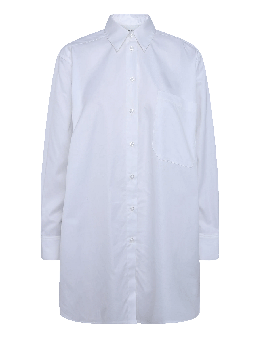 Andiata - Dakota shirt - pikkade varrukatega särgid - brilliant white - 0