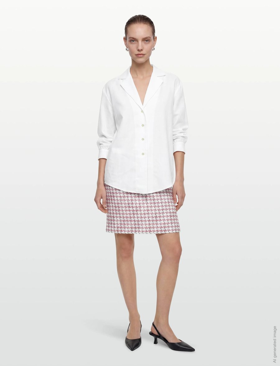 Andiata - Alaina - jeanshemden - brilliant white - 0