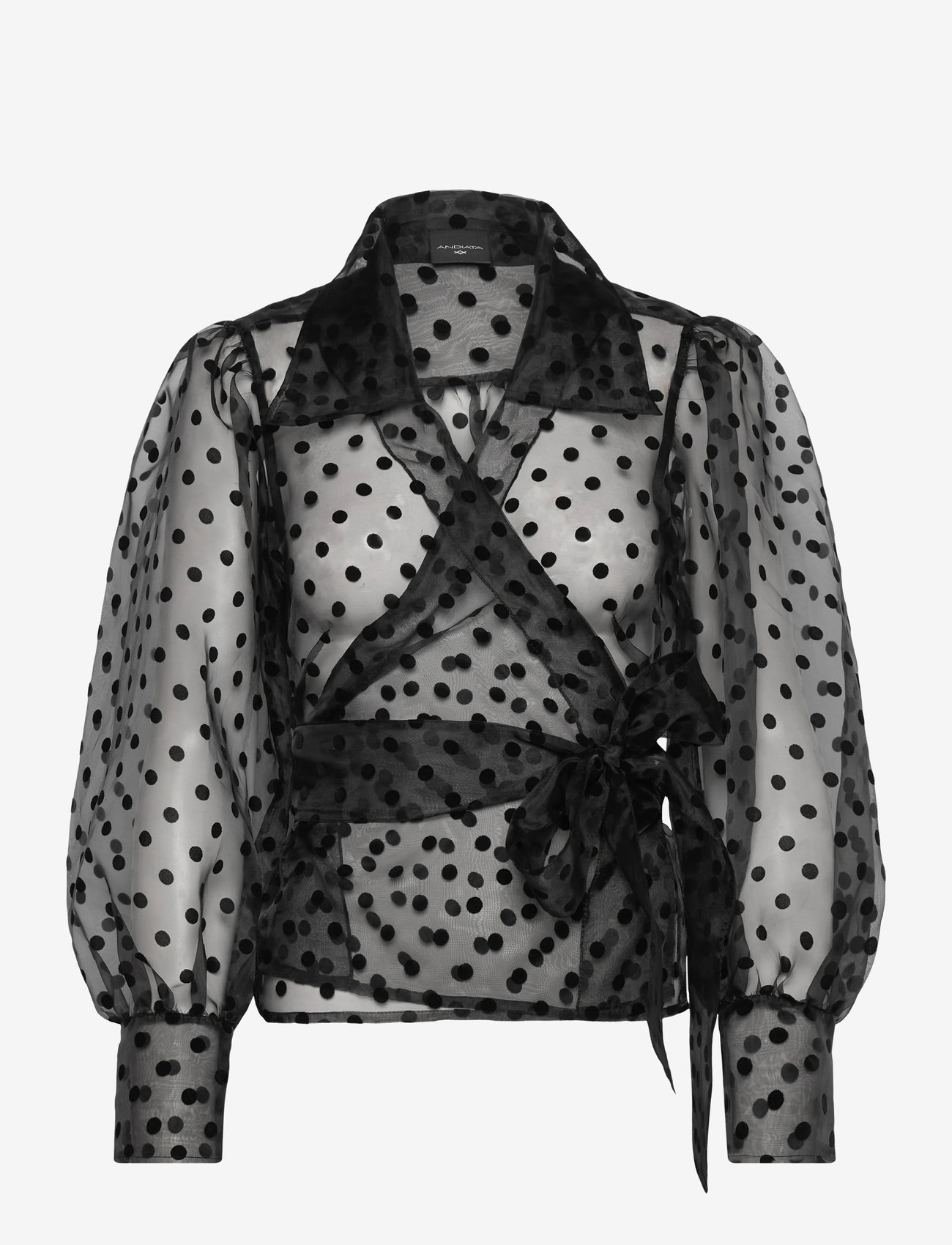 Andiata - Calypso - langärmlige blusen - polka dots - 0