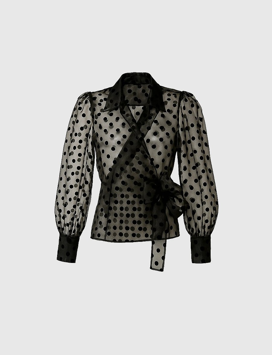 Andiata - Calypso - long sleeved blouses - polka dots - 0