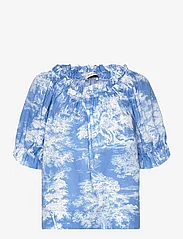 Andiata - Bernie blouse - blouses met korte mouwen - toile de jouy - 1