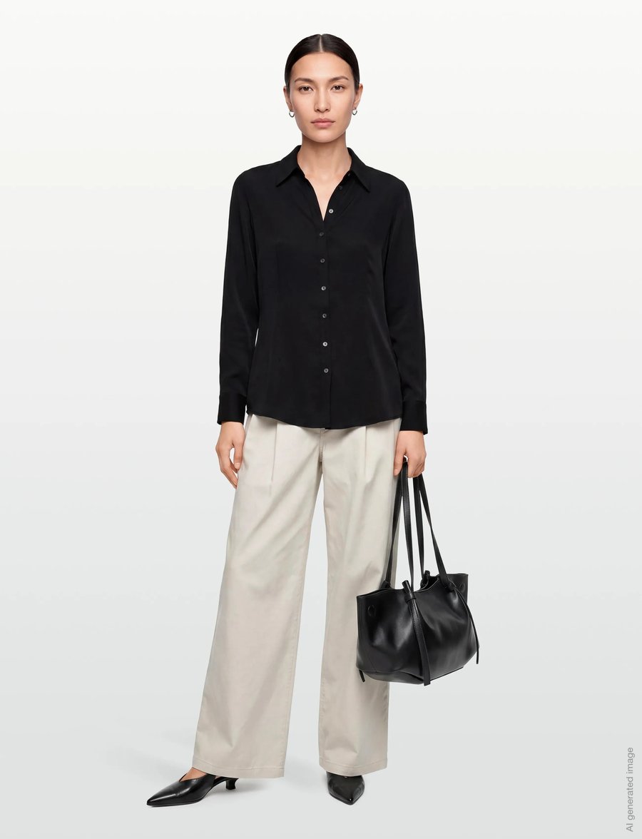 Andiata - Lilith - chemises en jeans - black - 0