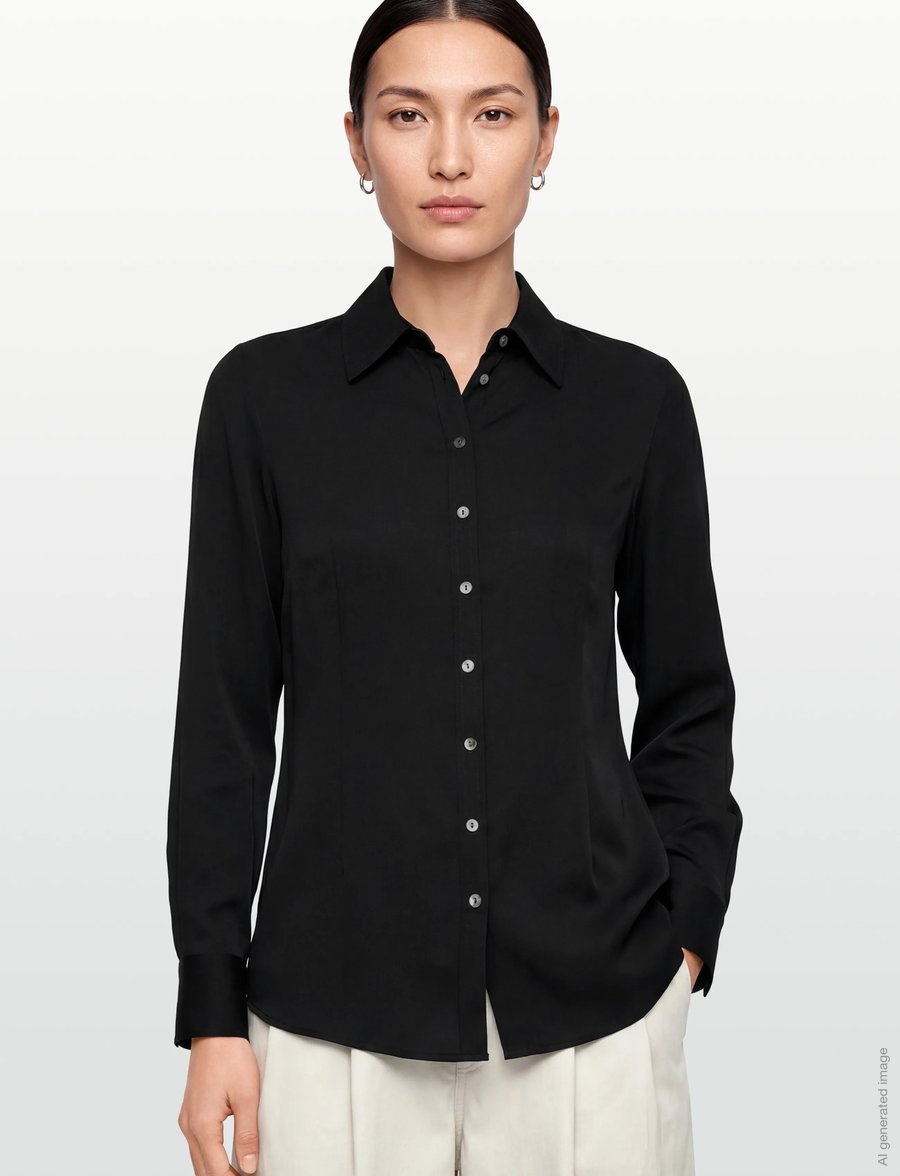 Andiata - Lilith - chemises en jeans - black - 3