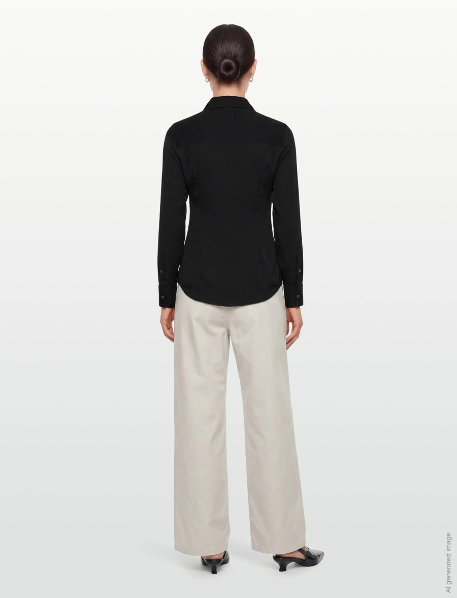 Andiata - Lilith - chemises en jeans - black - 4