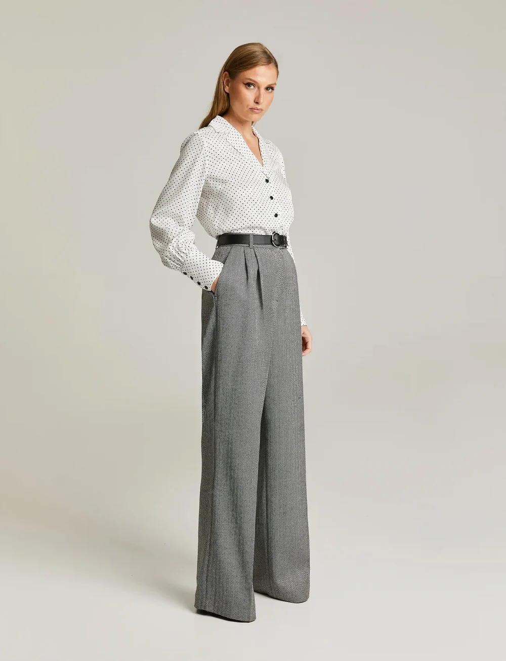 Andiata - Kathy 2 - jeansblouses - tiny dots - 2