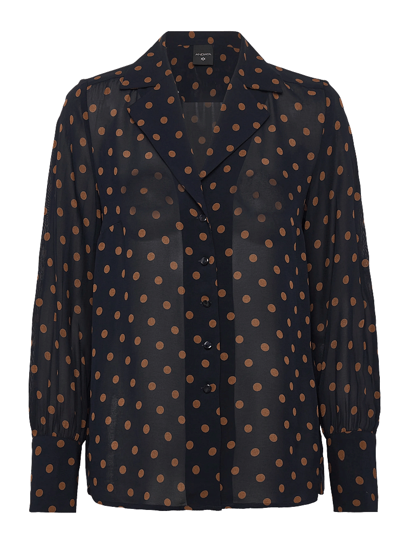 Andiata - Kathy 2 - blouses met lange mouwen - polka dots - 1