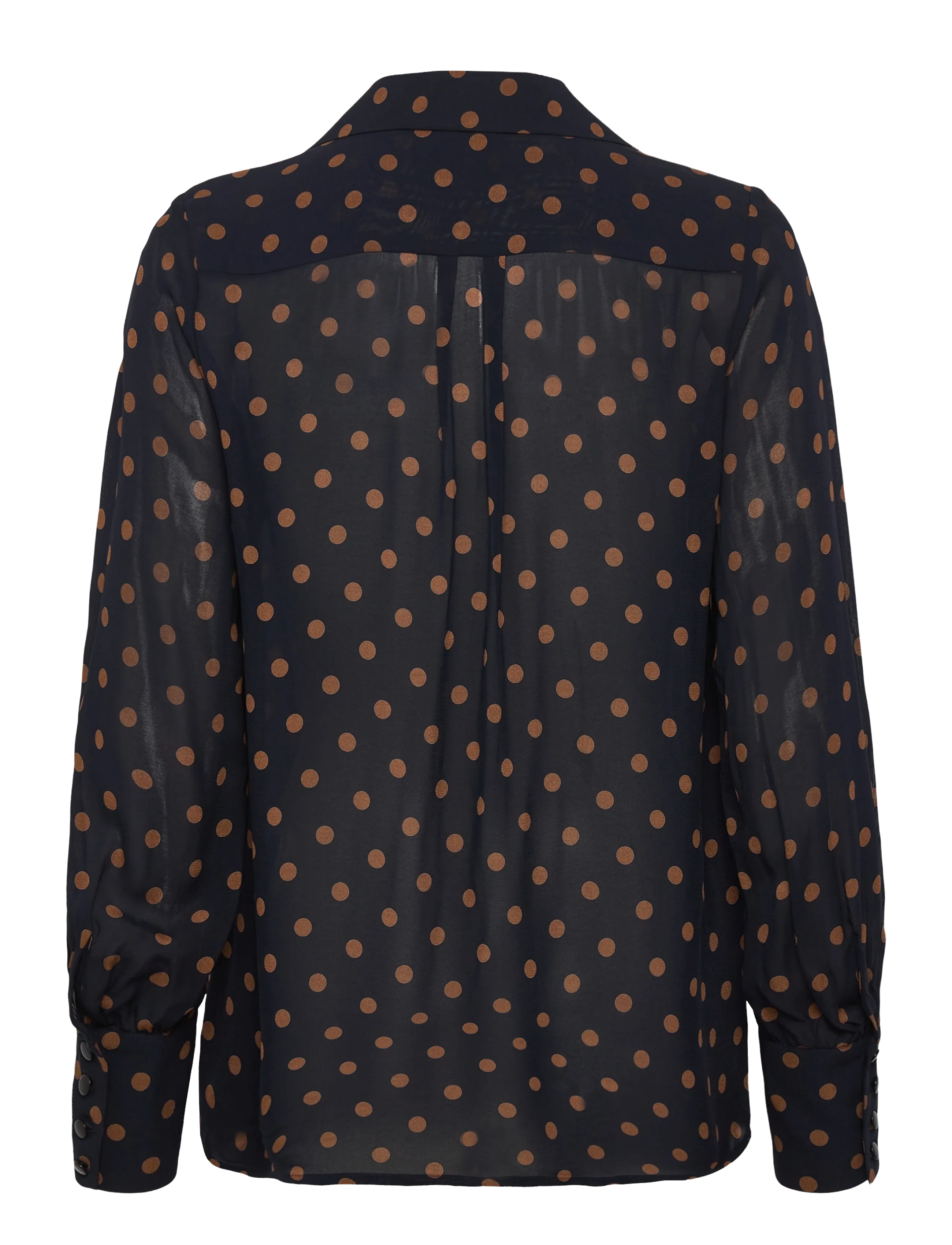 Andiata - Kathy 2 - blūzes ar garām piedurknēm - polka dots - 2