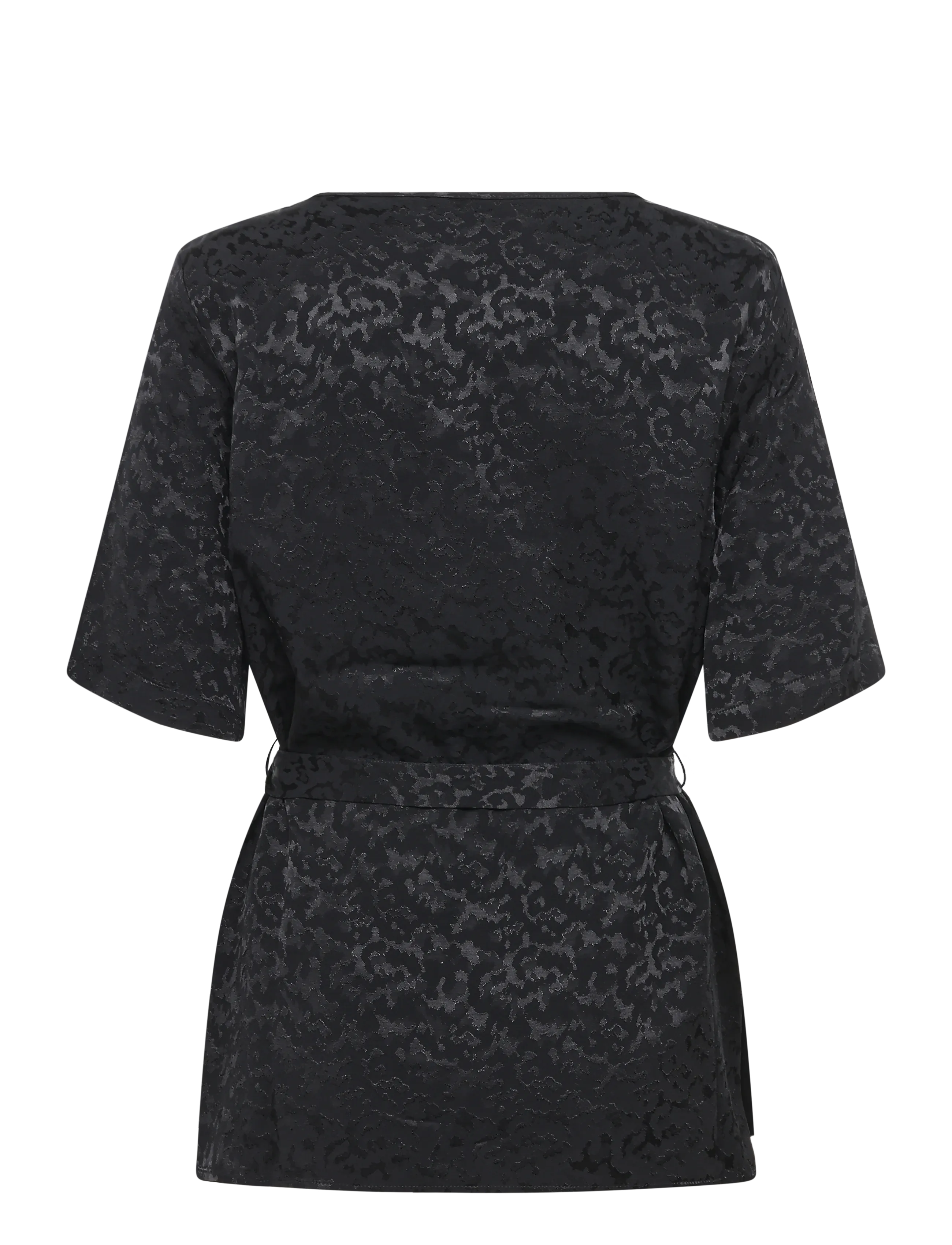 Andiata - Cyrene blouse - kurzärmelige blusen - black - 1