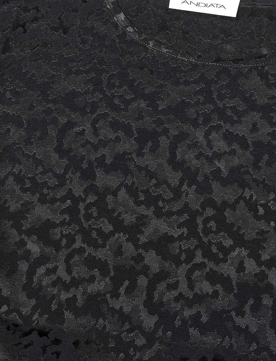 Andiata - Cyrene blouse - kurzärmelige blusen - black - 2