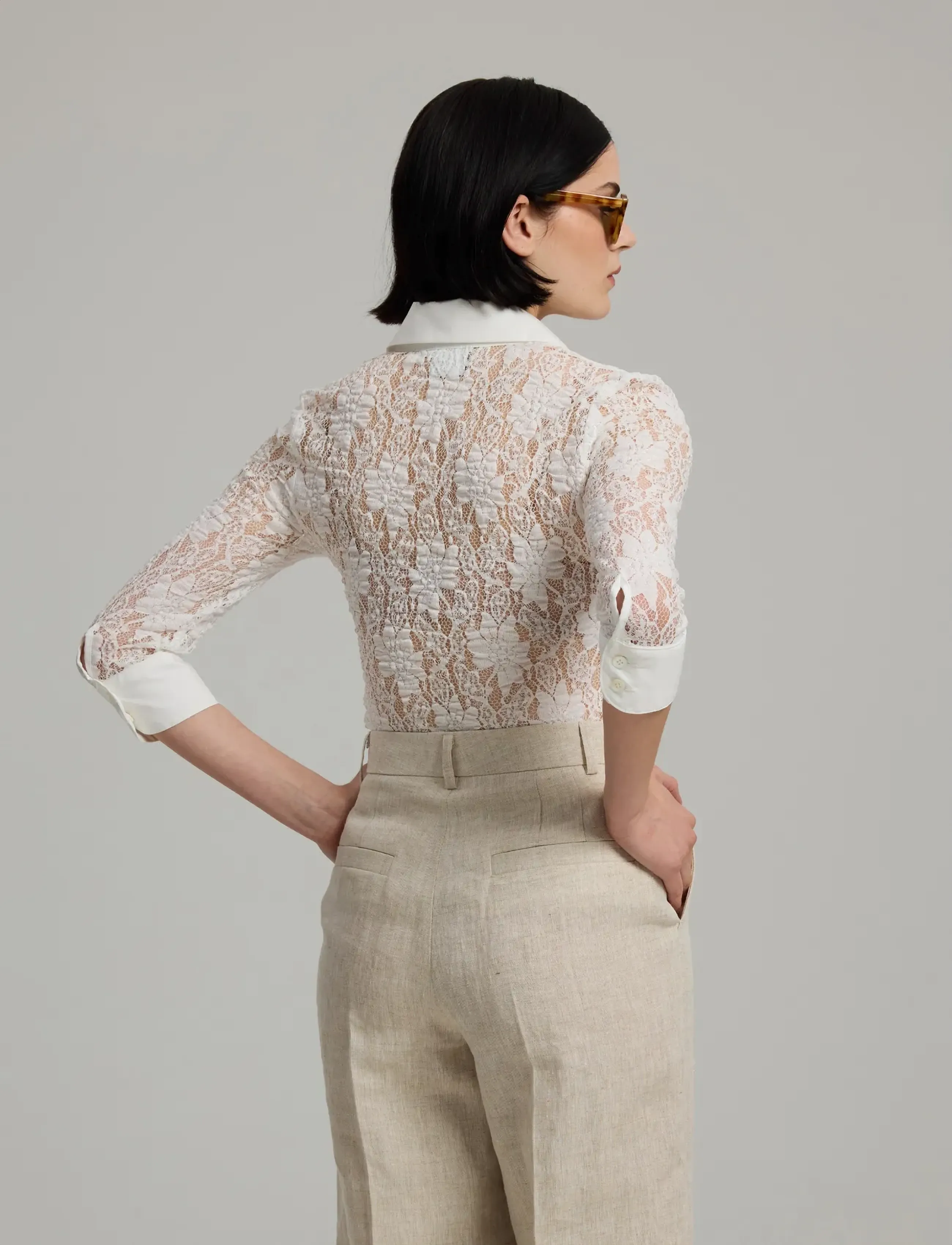 Andiata - Sunny - marškiniai ilgomis rankovėmis - brilliant white - 3