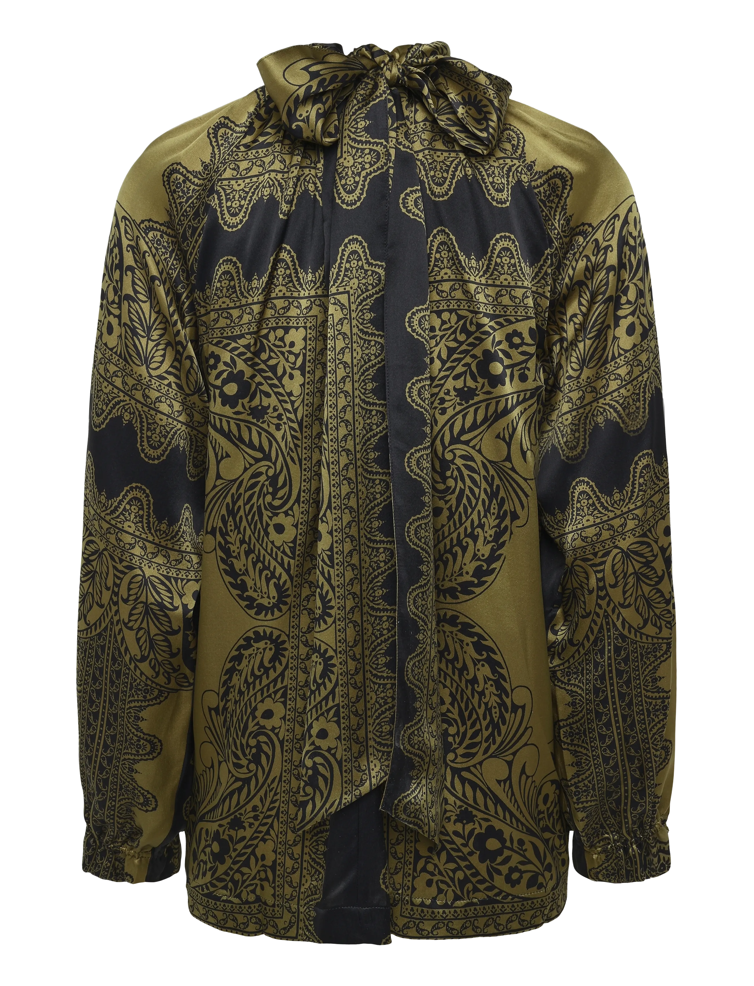 Andiata - Evelora blouse - långärmade blusar - black filigree - 1
