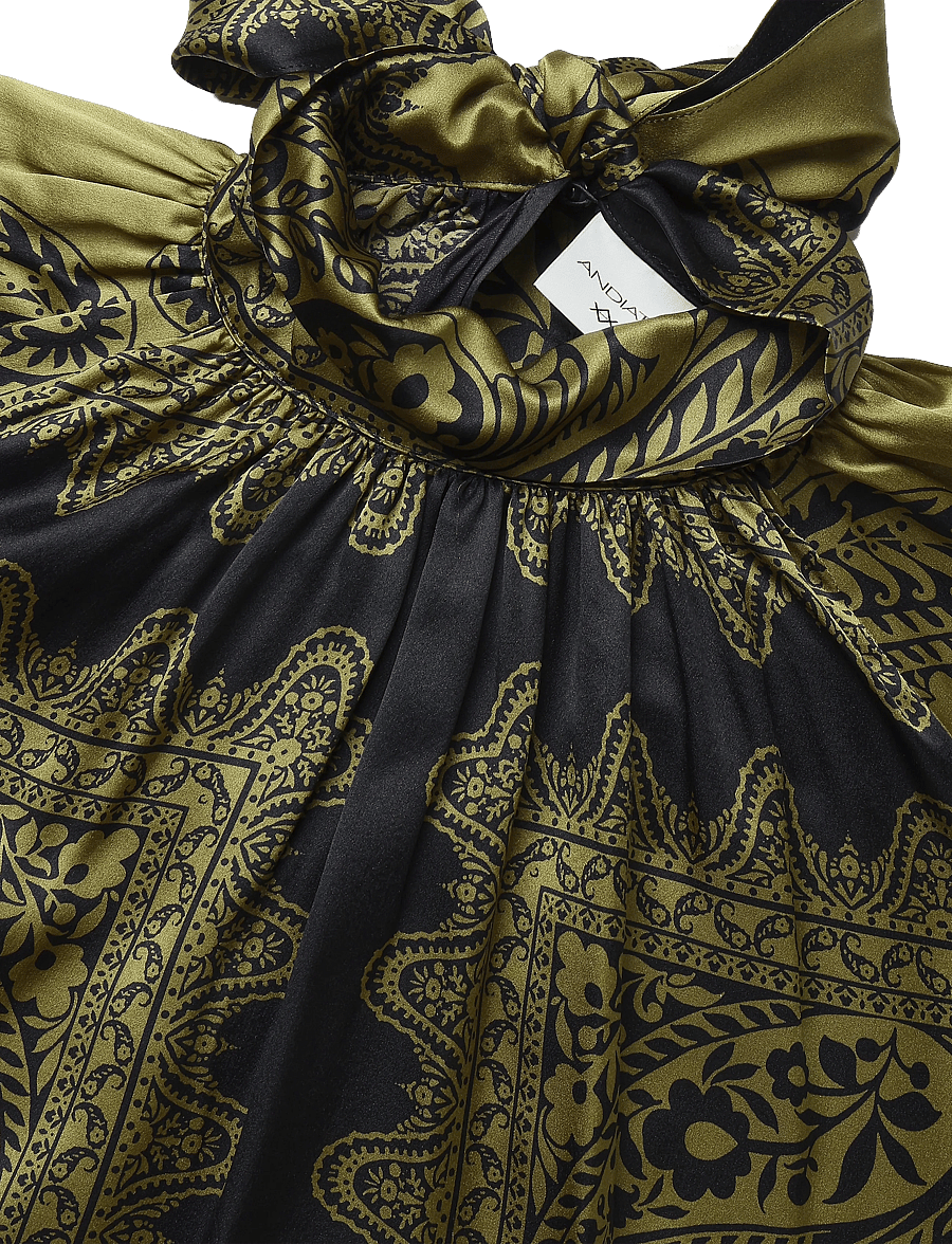 Andiata - Evelora blouse - långärmade blusar - black filigree - 2