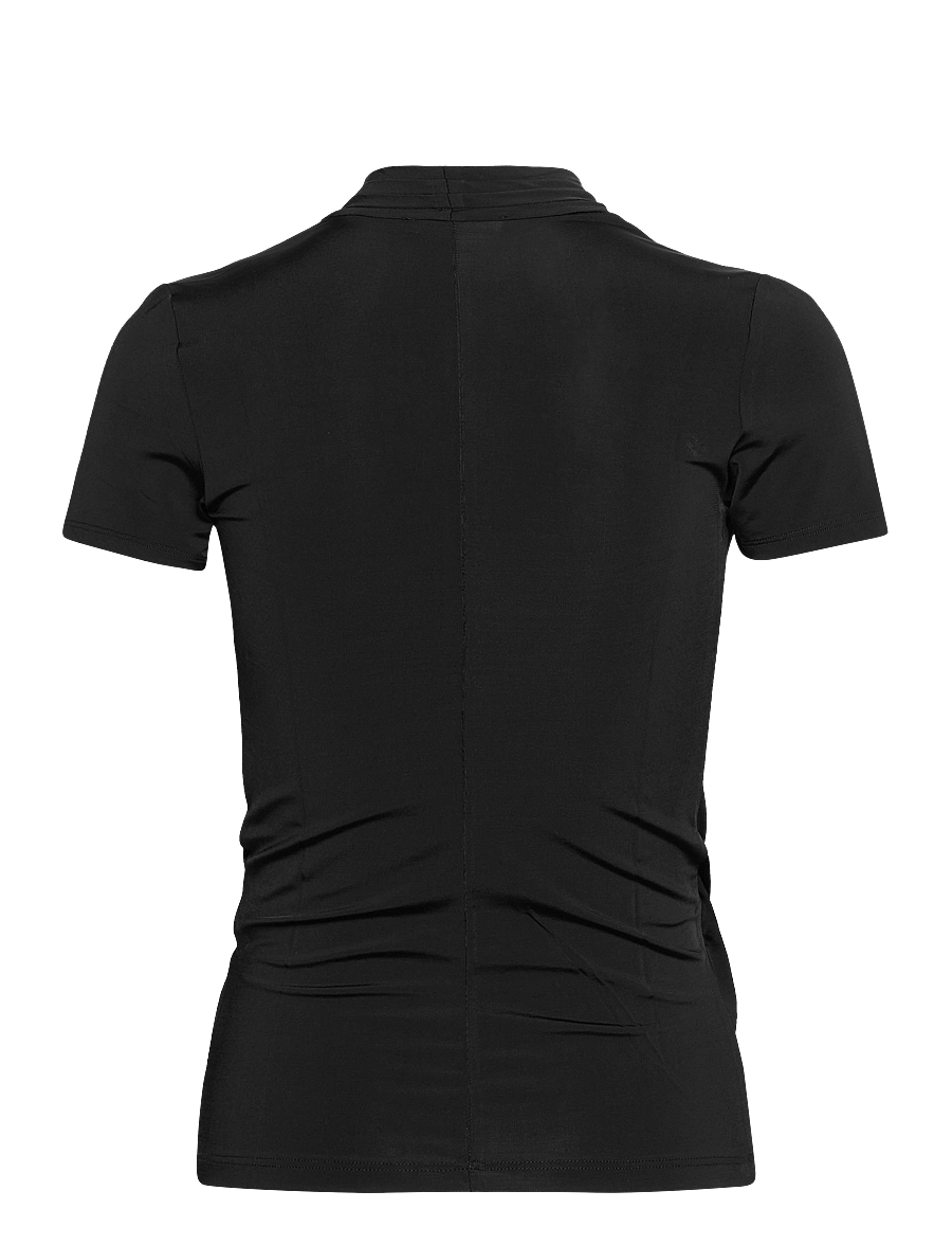 Andiata - Fifi 2 Top - kurzärmelige blusen - black - 1