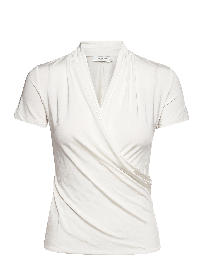 Andiata - Fifi 2 Top - kurzämlige blusen - chalk white - 1