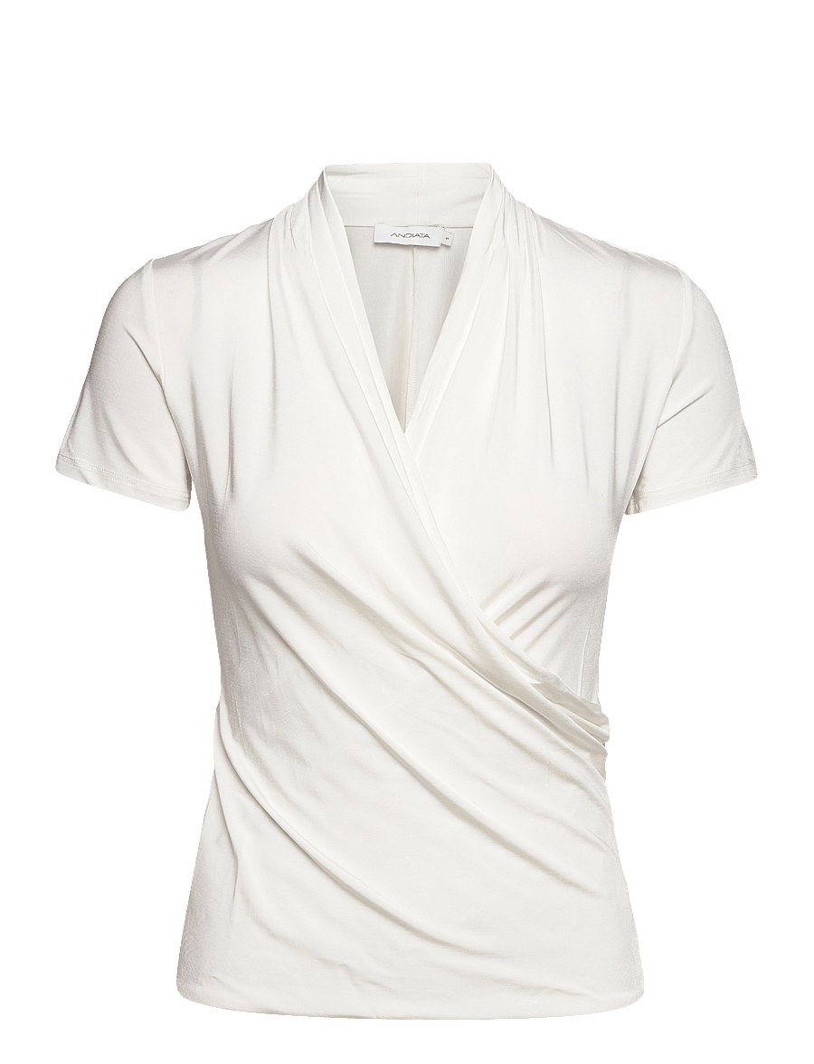 Andiata - Fifi 2 Top - kurzärmelige blusen - chalk white - 1